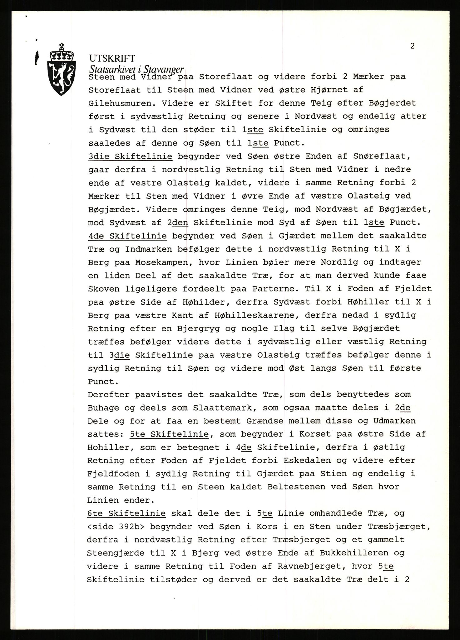 Statsarkivet i Stavanger, SAST/A-101971/03/Y/Yj/L0100: Avskrifter sortert etter gårdsnavn: Ålgård - Årsland, 1750-1930, p. 311