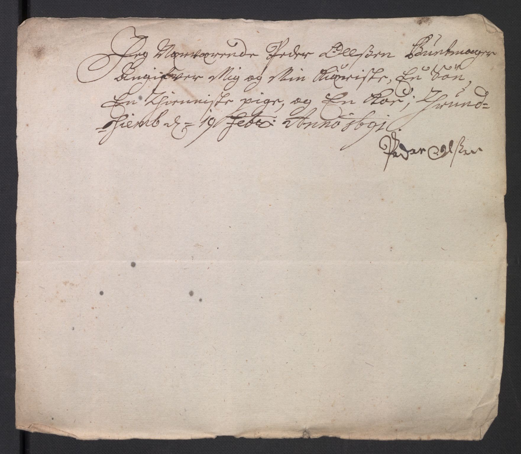 Rentekammeret inntil 1814, Reviderte regnskaper, Byregnskaper, AV/RA-EA-4066/R/Rs/L0506: [S2] Kontribusjonsregnskap, 1691-1692, p. 39