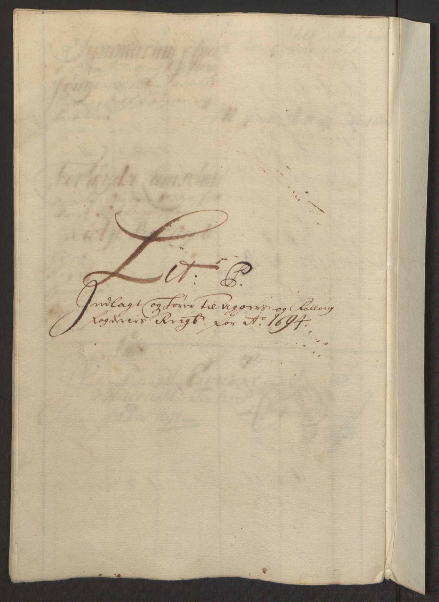 Rentekammeret inntil 1814, Reviderte regnskaper, Fogderegnskap, AV/RA-EA-4092/R10/L0438: Fogderegnskap Aker og Follo, 1694, p. 176