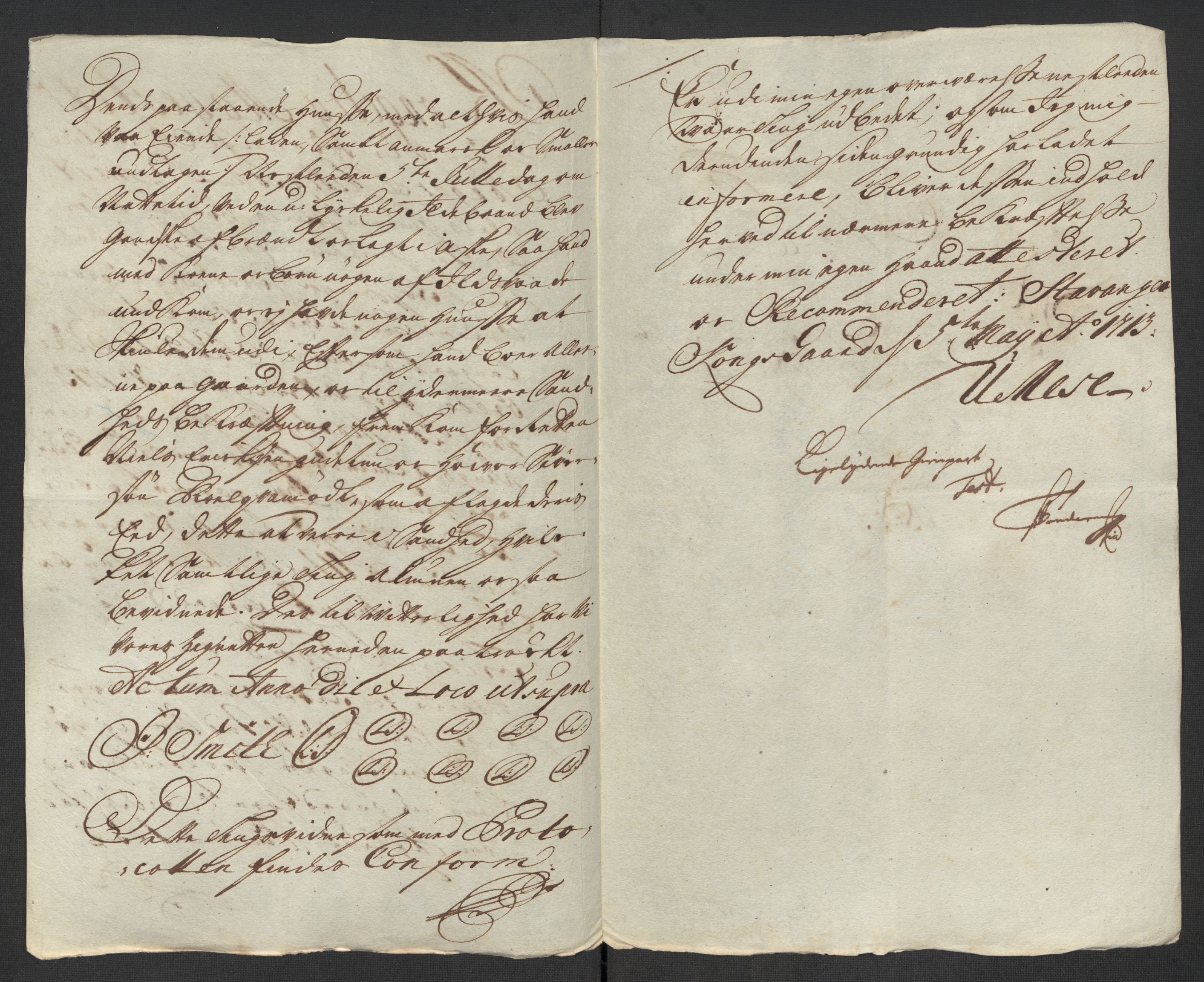 Rentekammeret inntil 1814, Reviderte regnskaper, Fogderegnskap, AV/RA-EA-4092/R47/L2867: Fogderegnskap Ryfylke, 1714, p. 287