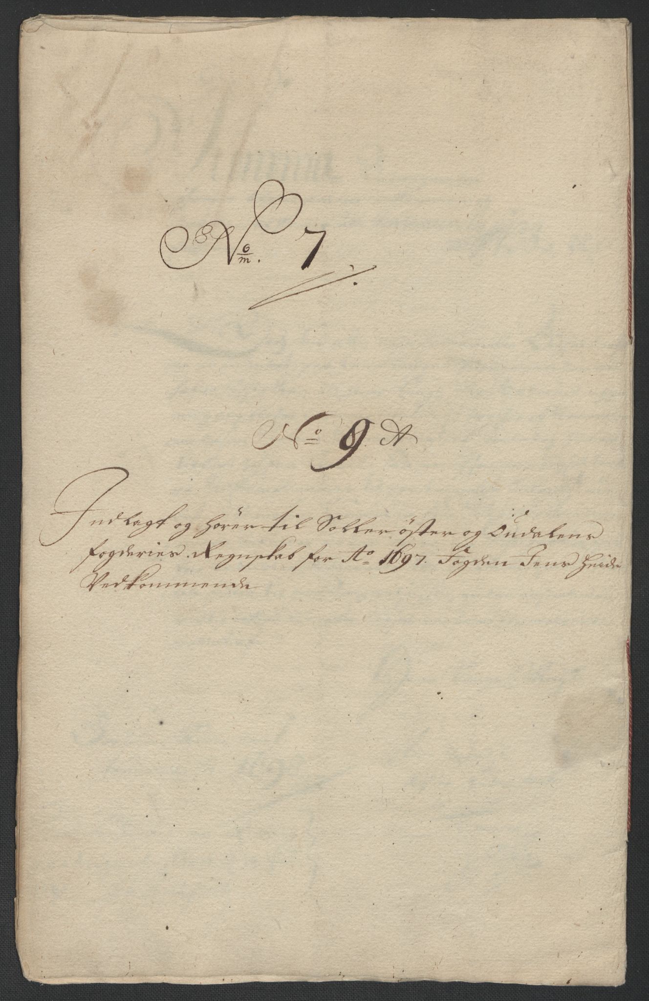 Rentekammeret inntil 1814, Reviderte regnskaper, Fogderegnskap, AV/RA-EA-4092/R13/L0835: Fogderegnskap Solør, Odal og Østerdal, 1697, p. 156