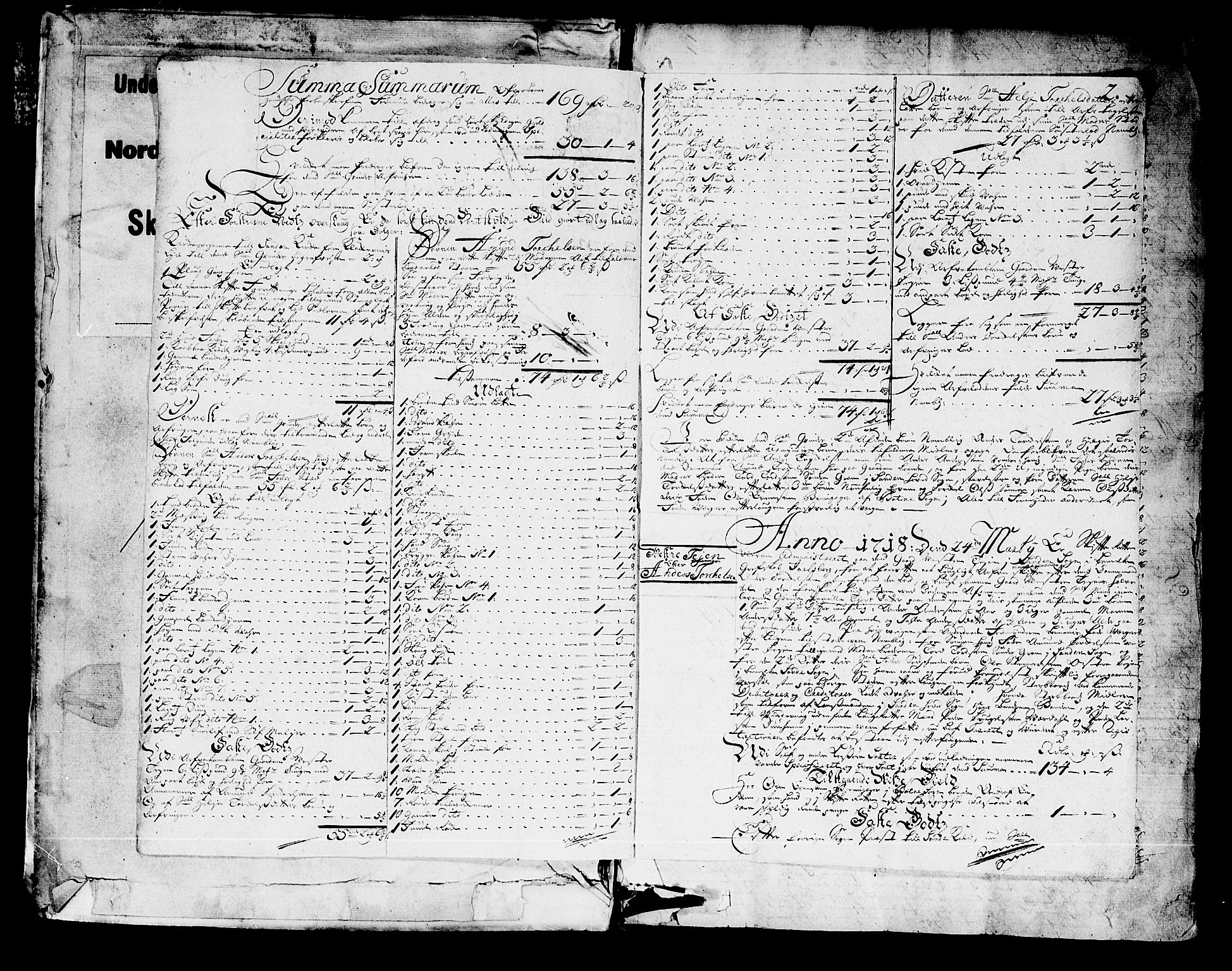 Nordre Jarlsberg sorenskriveri, AV/SAKO-A-80/H/Hc/L0007: Skifteprotokoll, 1718-1724, p. 1b-2a