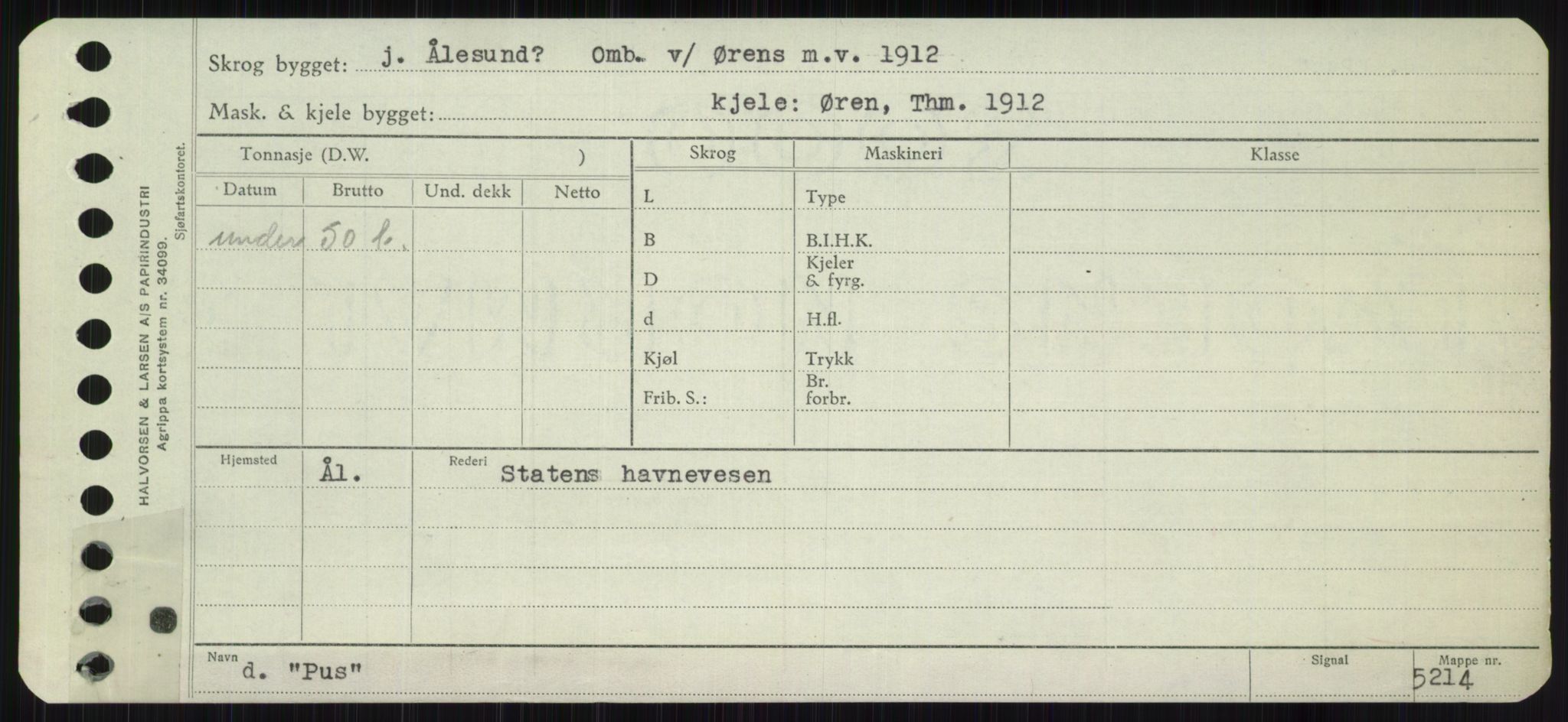 Sjøfartsdirektoratet med forløpere, Skipsmålingen, RA/S-1627/H/Ha/L0004/0002: Fartøy, Mas-R / Fartøy, Odin-R, p. 465