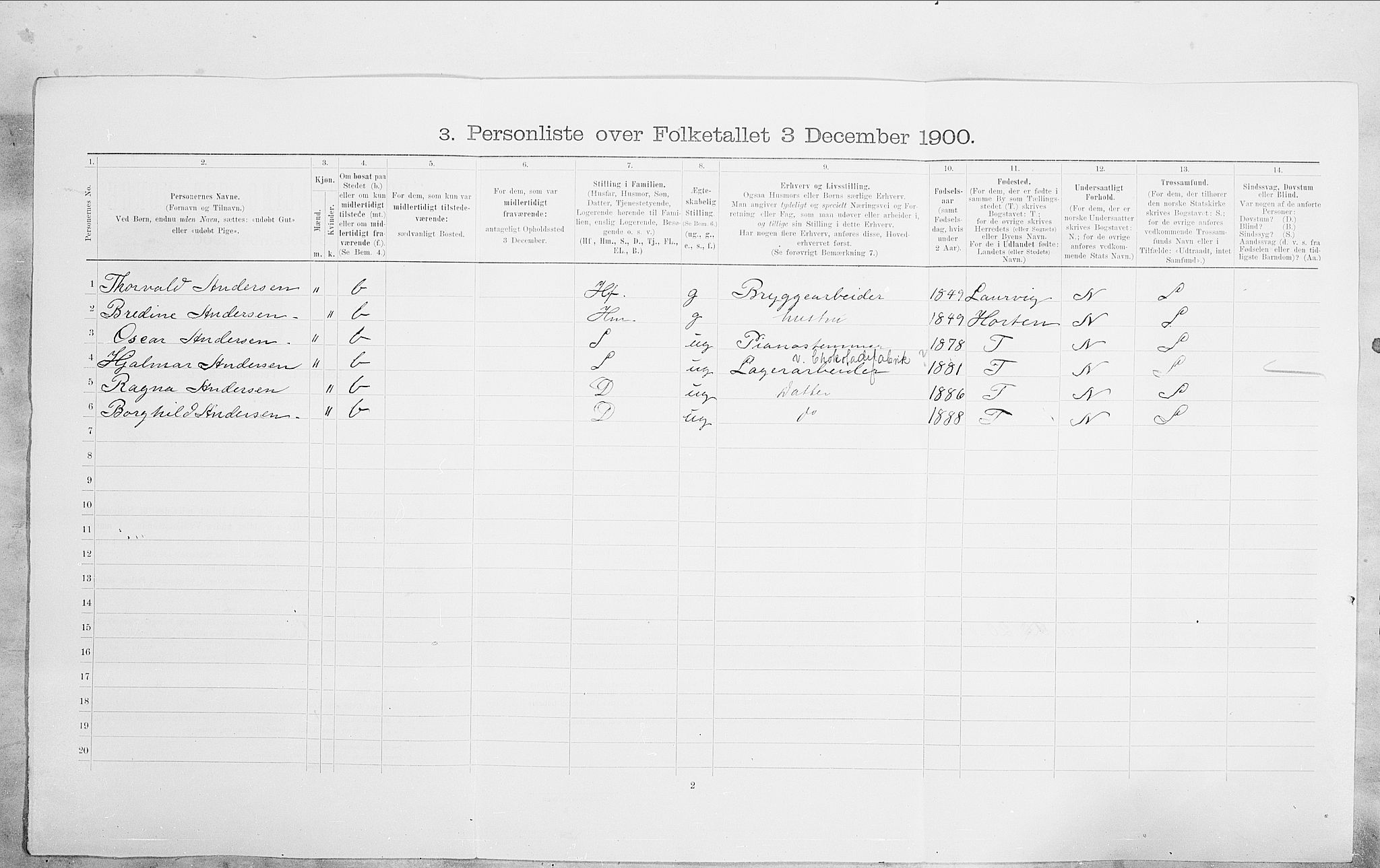 SAO, 1900 census for Kristiania, 1900, p. 92688