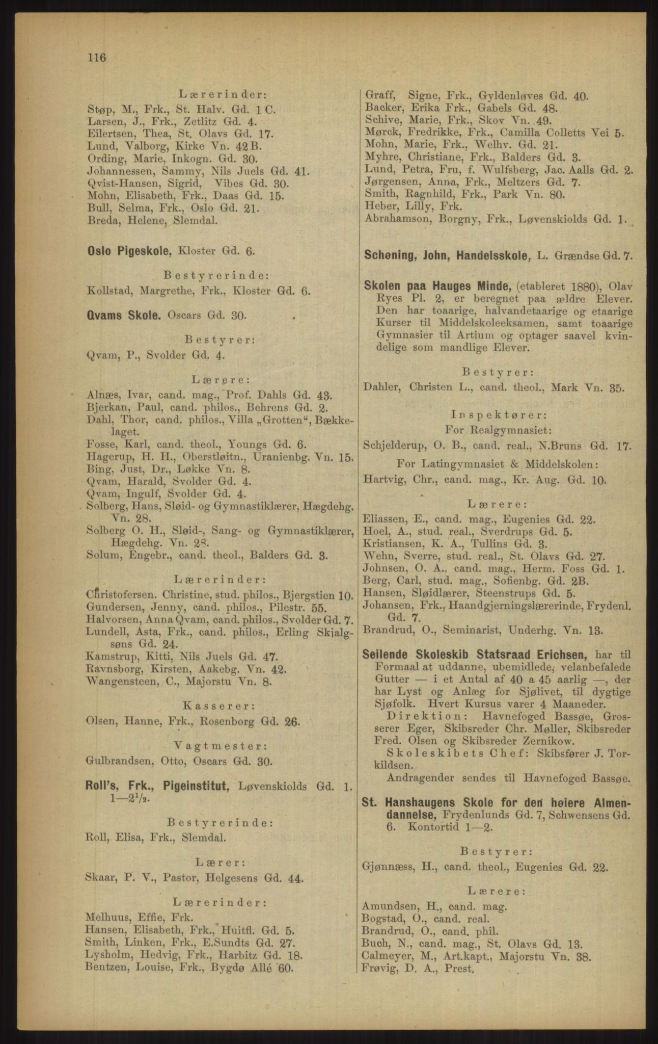 Kristiania/Oslo adressebok, PUBL/-, 1902, p. 116