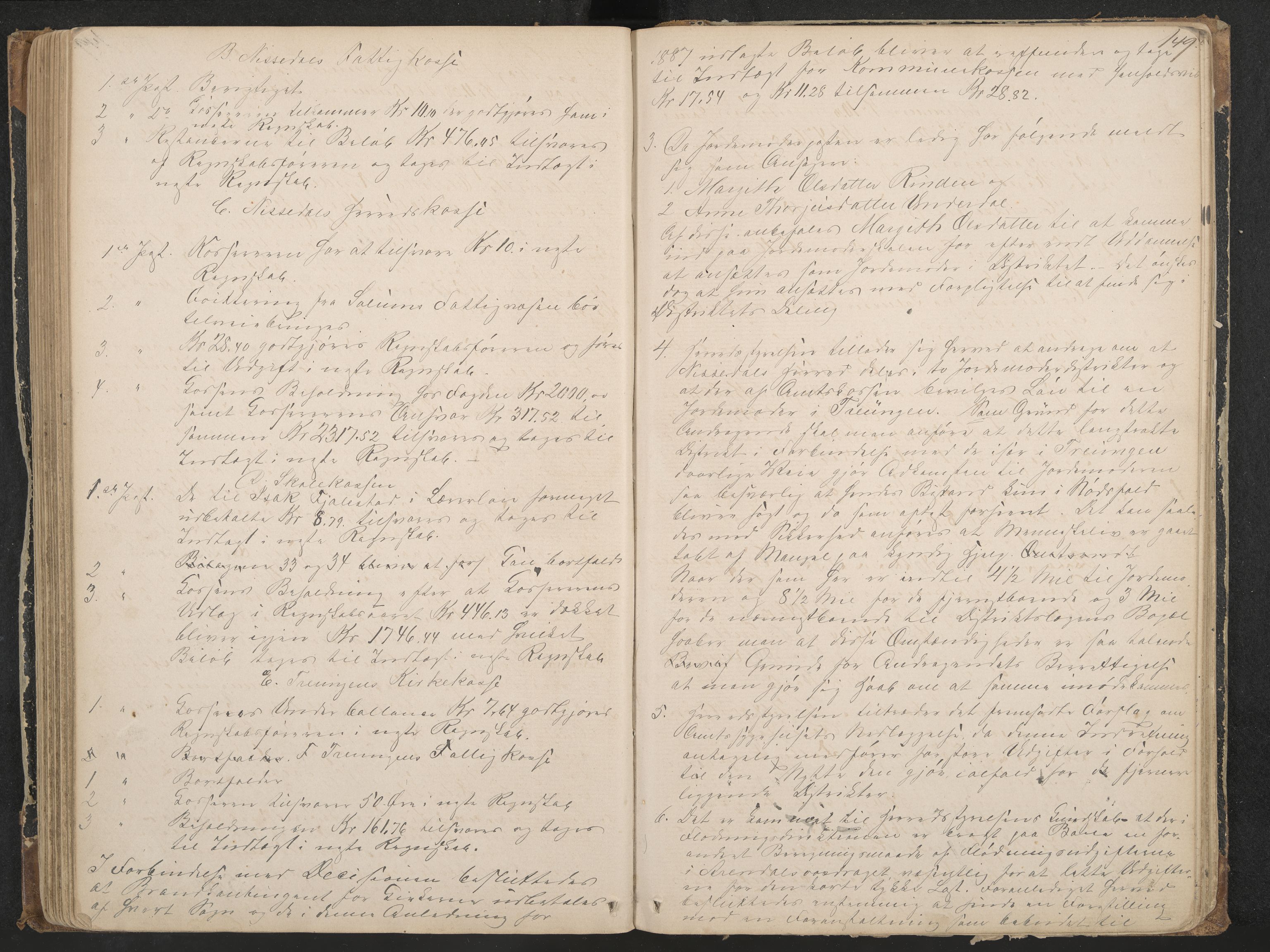 Nissedal formannskap og sentraladministrasjon, IKAK/0830021-1/A/L0002: Møtebok, 1870-1892, p. 149