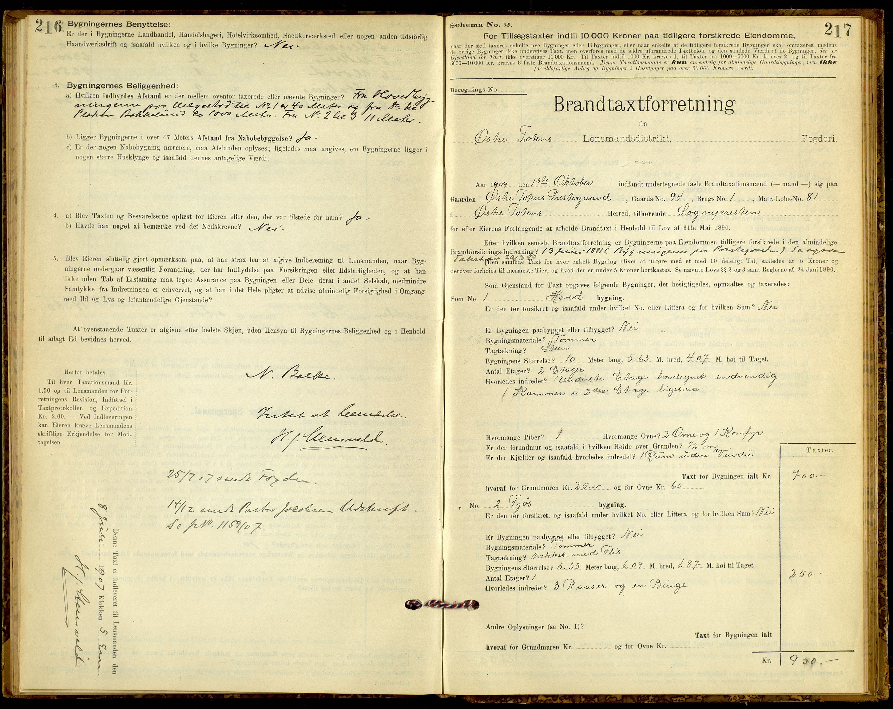 Norges Brannkasse, Østre Toten, AV/SAH-NBRANT-046/F/L0002: Branntakstprotokoll, 1896-1905, p. 216-217