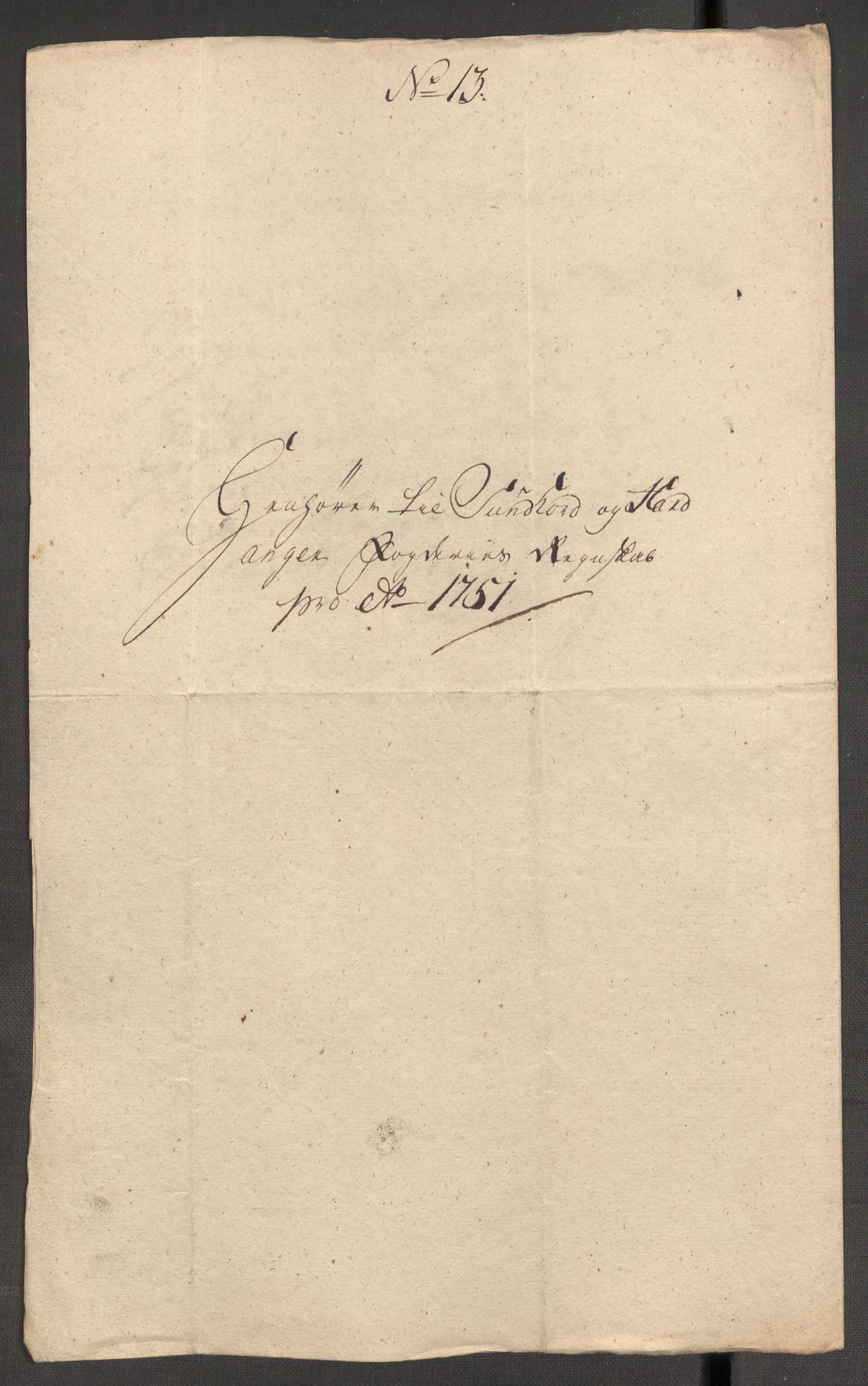 Rentekammeret inntil 1814, Reviderte regnskaper, Fogderegnskap, AV/RA-EA-4092/R48/L3056: Fogderegnskap Sunnhordland og Hardanger, 1751, p. 165