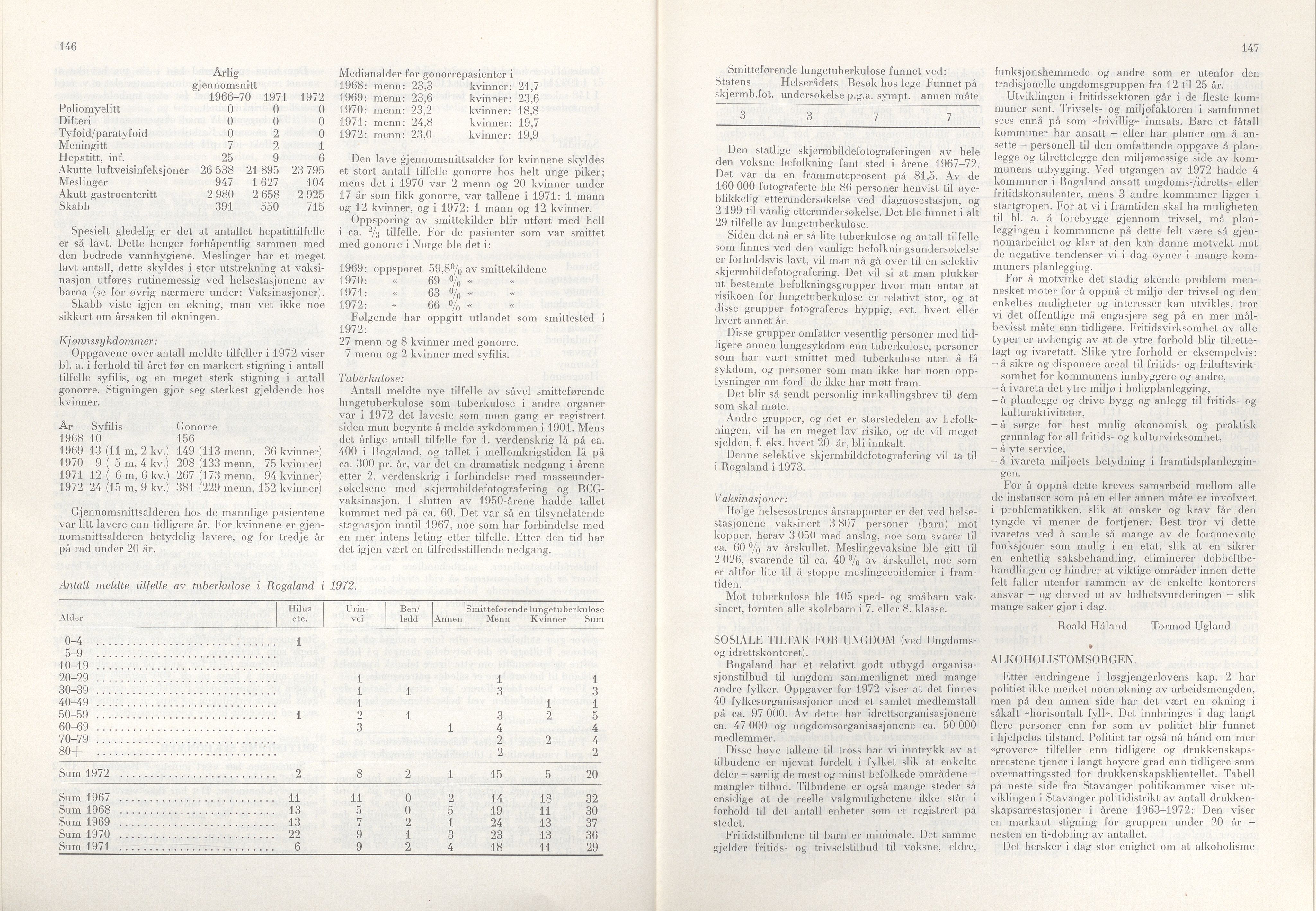 Rogaland fylkeskommune - Fylkesrådmannen , IKAR/A-900/A/Aa/Aaa/L0093: Møtebok , 1973, p. 146-147