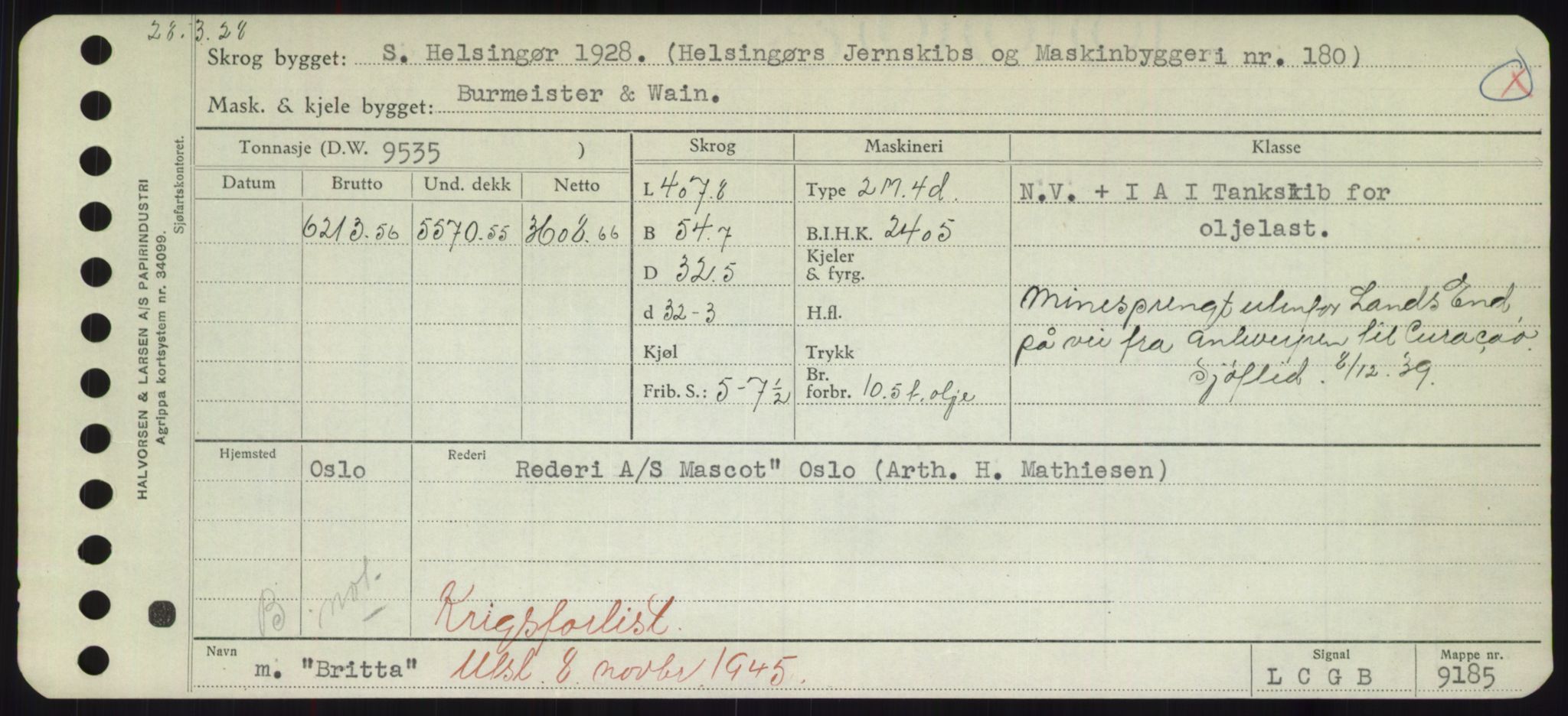 Sjøfartsdirektoratet med forløpere, Skipsmålingen, RA/S-1627/H/Hd/L0005: Fartøy, Br-Byg, p. 319