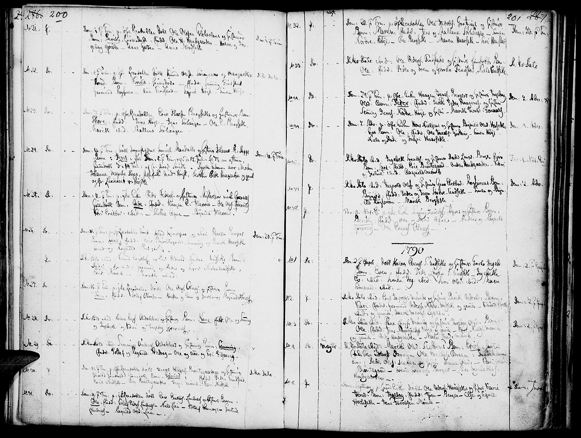 Rendalen prestekontor, AV/SAH-PREST-054/H/Ha/Haa/L0002: Parish register (official) no. 2, 1788-1814, p. 200-201
