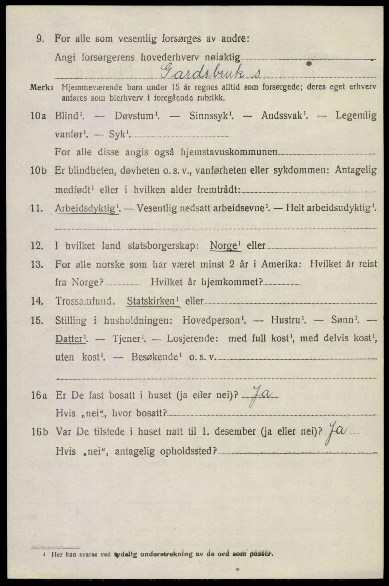 SAKO, 1920 census for Gjerpen, 1920, p. 7909
