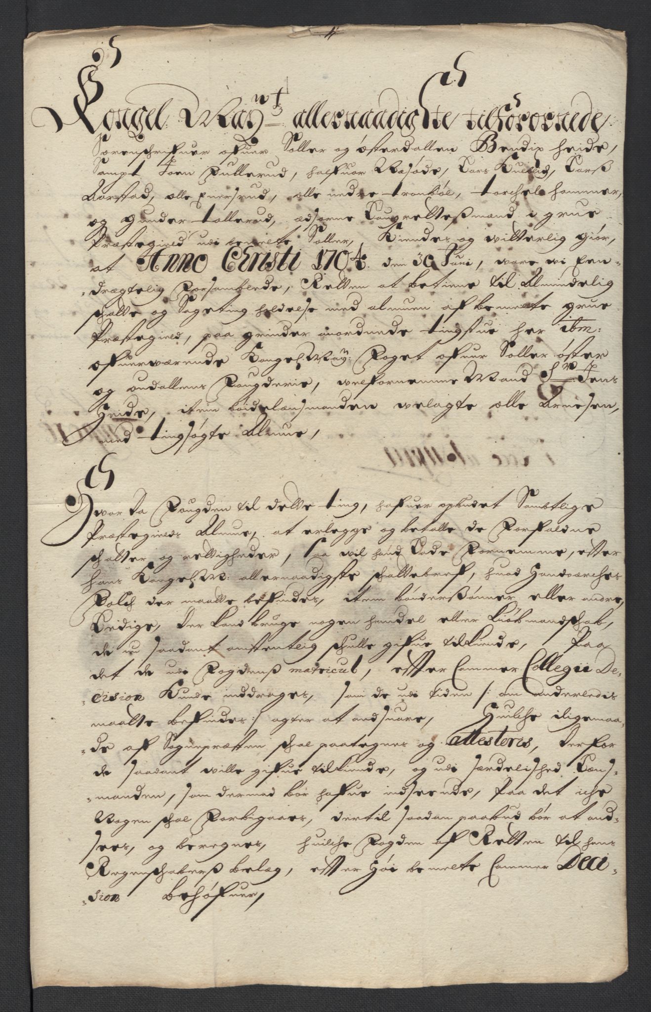 Rentekammeret inntil 1814, Reviderte regnskaper, Fogderegnskap, RA/EA-4092/R13/L0842: Fogderegnskap Solør, Odal og Østerdal, 1704, p. 281