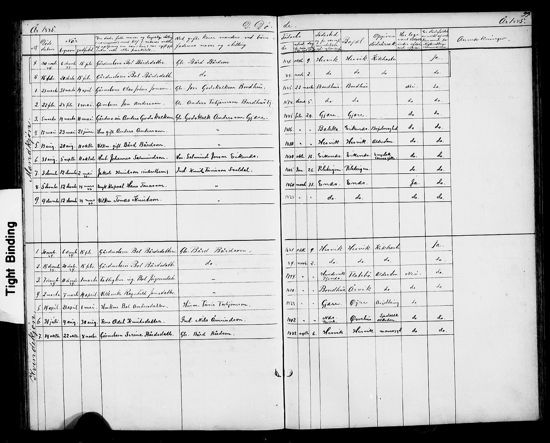 Kvinnherad sokneprestembete, SAB/A-76401/H/Hab: Parish register (copy) no. D 1, 1856-1905, p. 99