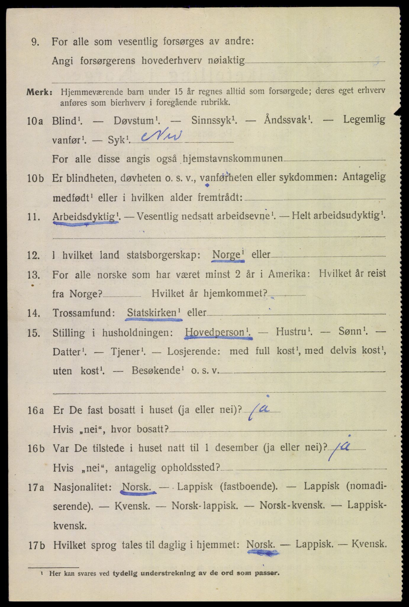 SAT, 1920 census for Beiarn, 1920, p. 3523