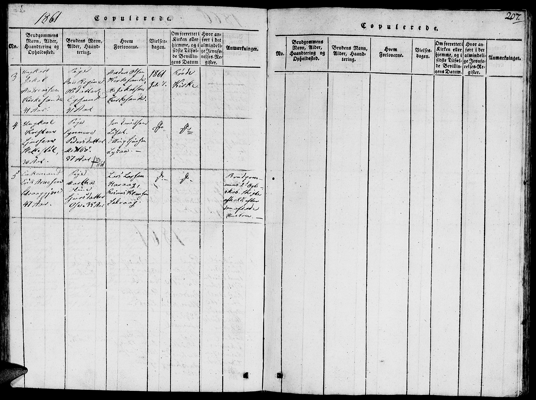 Ministerialprotokoller, klokkerbøker og fødselsregistre - Møre og Romsdal, AV/SAT-A-1454/504/L0054: Parish register (official) no. 504A01, 1816-1861, p. 207