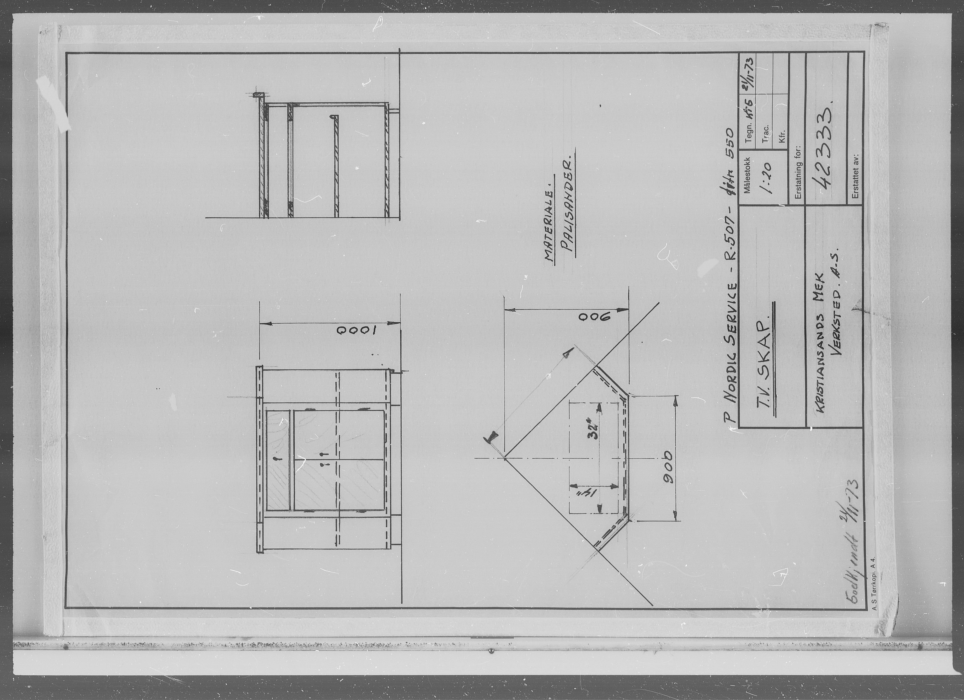 Kristiansand Mekaniske Verksted, AV/SAK-D/0612/G/Ga/L0008: 36 mm mikrofilmruller, reprofoto av skipstegninger, byggenr. 222-229, p. 5