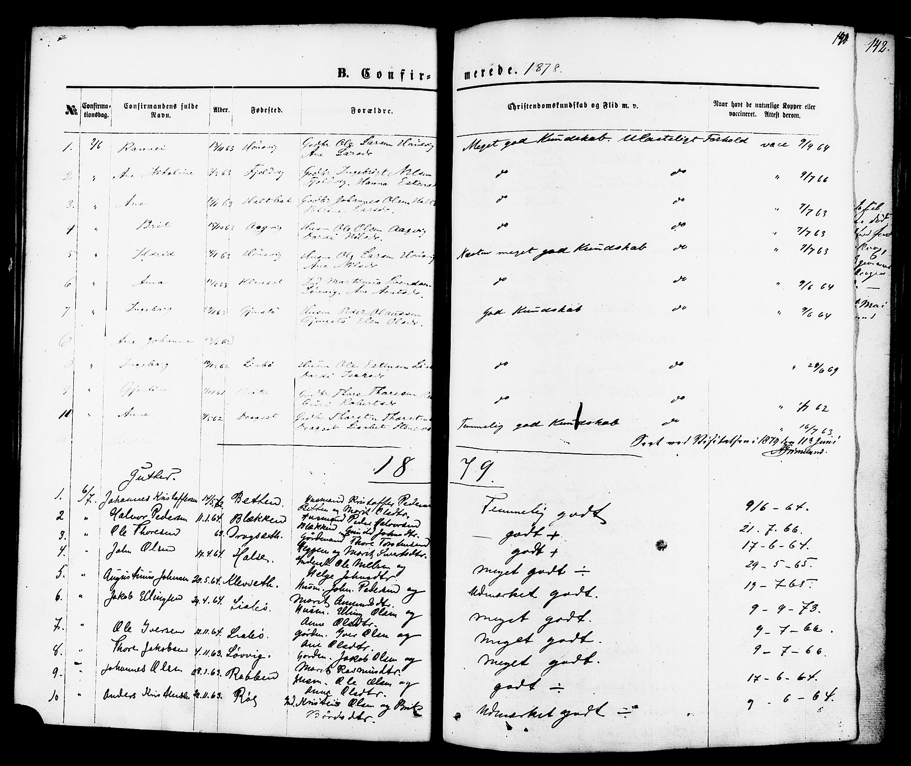 Ministerialprotokoller, klokkerbøker og fødselsregistre - Møre og Romsdal, SAT/A-1454/576/L0884: Parish register (official) no. 576A02, 1865-1879, p. 140