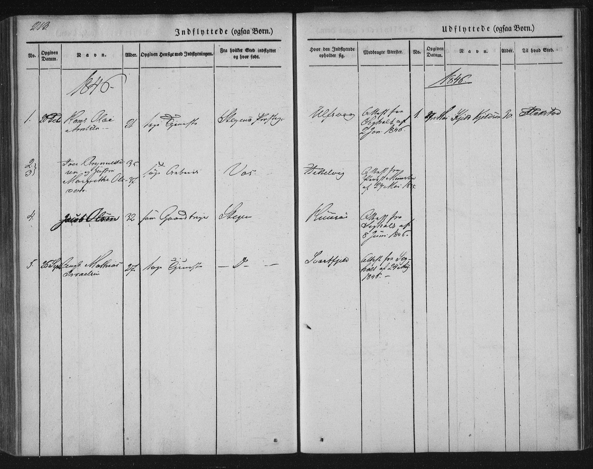 Ministerialprotokoller, klokkerbøker og fødselsregistre - Nordland, AV/SAT-A-1459/859/L0843: Parish register (official) no. 859A03, 1840-1848, p. 213