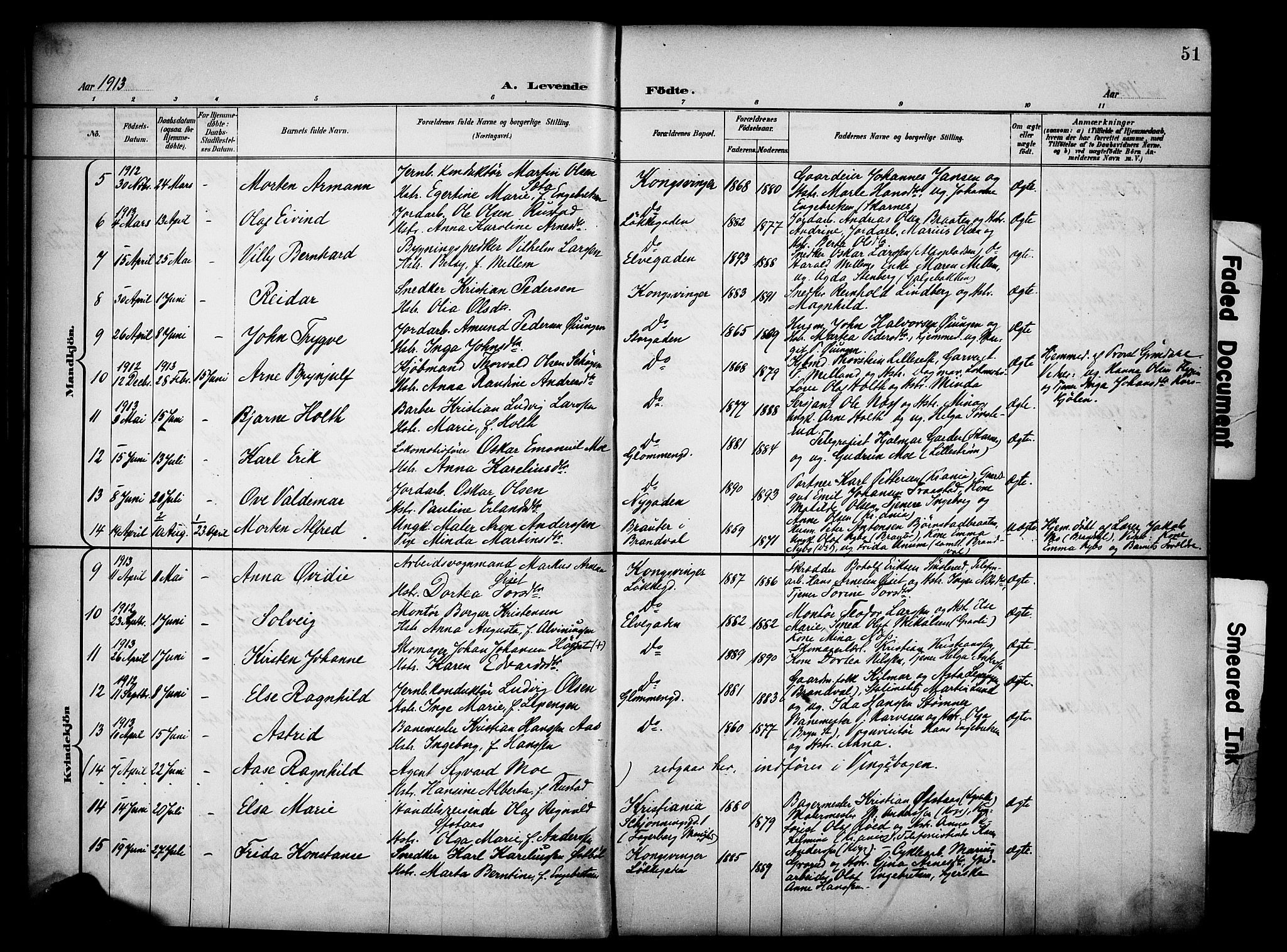 Vinger prestekontor, SAH/PREST-024/H/Ha/Haa/L0016: Parish register (official) no. 16, 1898-1920, p. 51