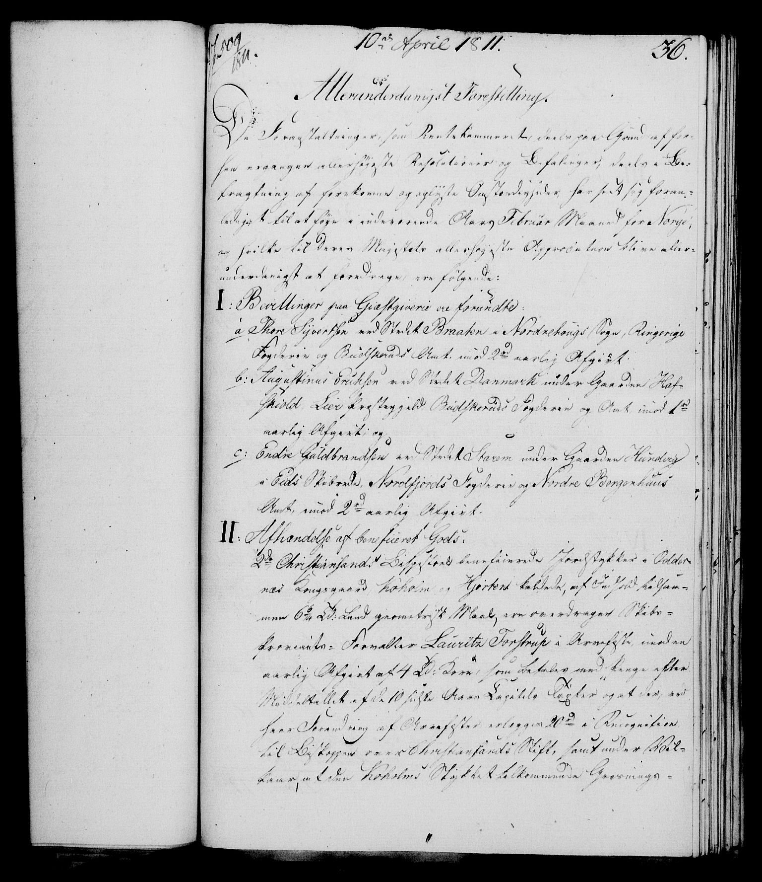 Rentekammeret, Kammerkanselliet, AV/RA-EA-3111/G/Gf/Gfa/L0093: Norsk relasjons- og resolusjonsprotokoll (merket RK 52.93), 1811, p. 161
