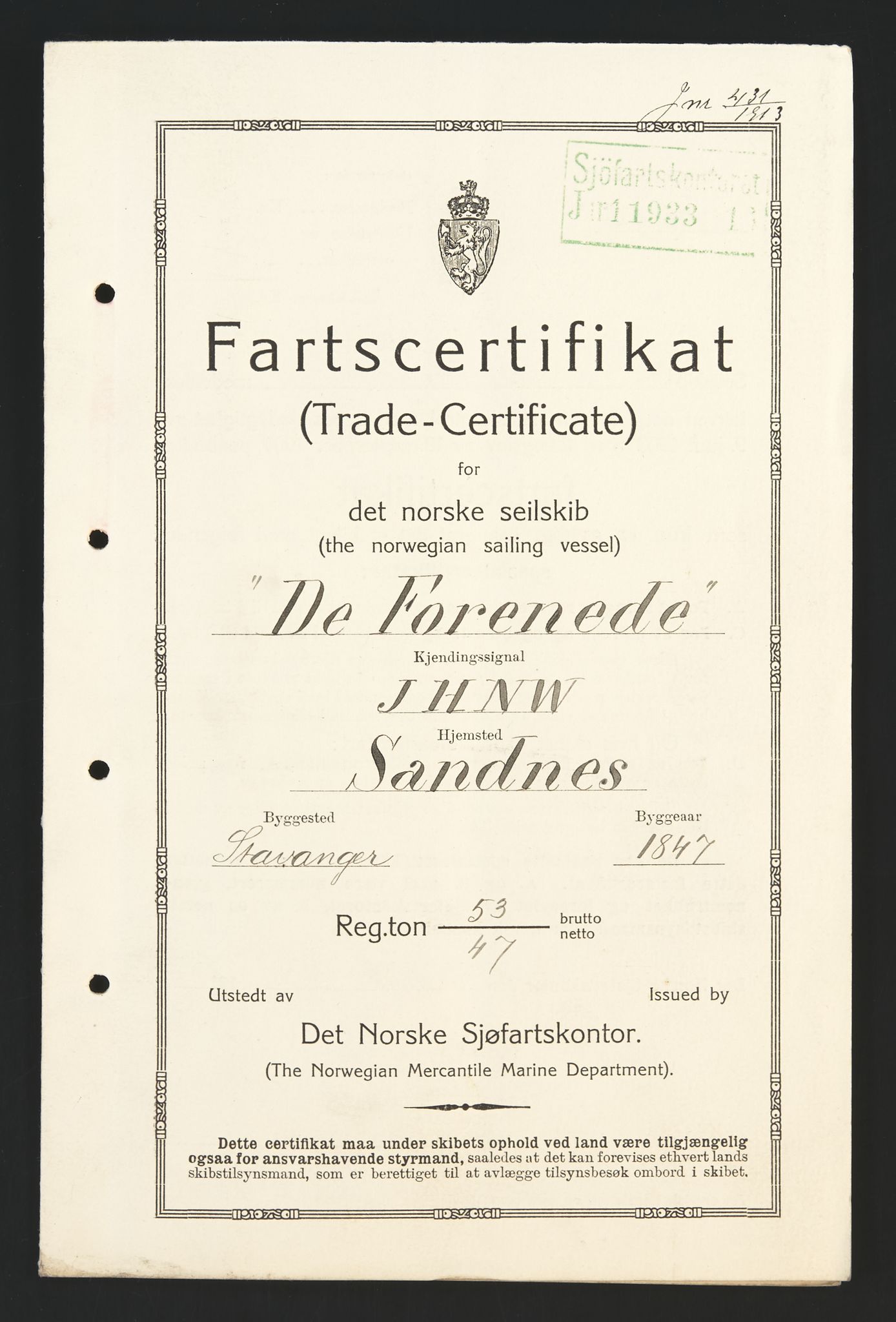 Sjøfartsdirektoratet med forløpere, skipsmapper slettede skip, AV/RA-S-4998/F/Fa/L0235: --, 1847-1930, p. 515