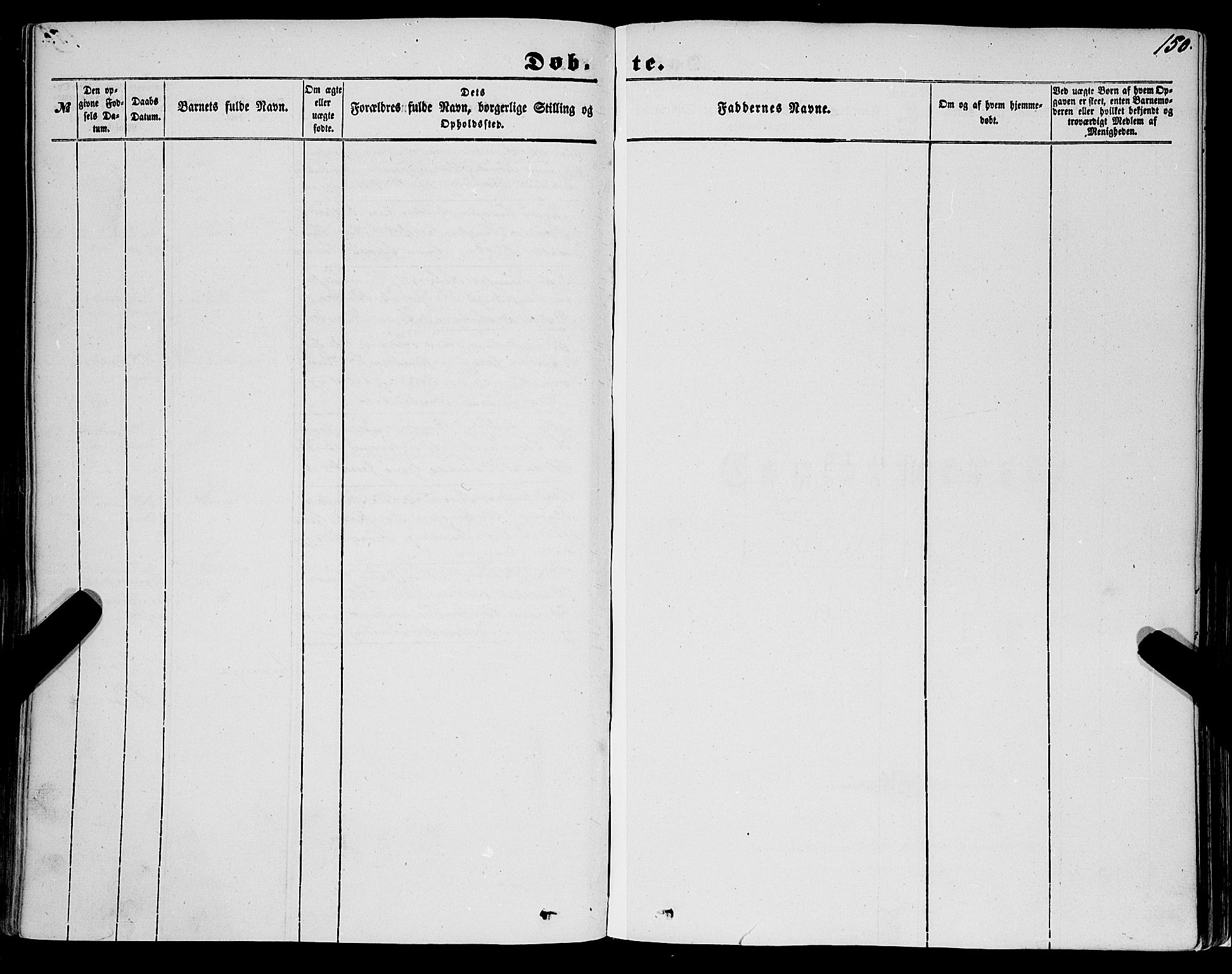 Sogndal sokneprestembete, AV/SAB-A-81301/H/Haa/Haaa/L0012I: Parish register (official) no. A 12I, 1847-1859, p. 150