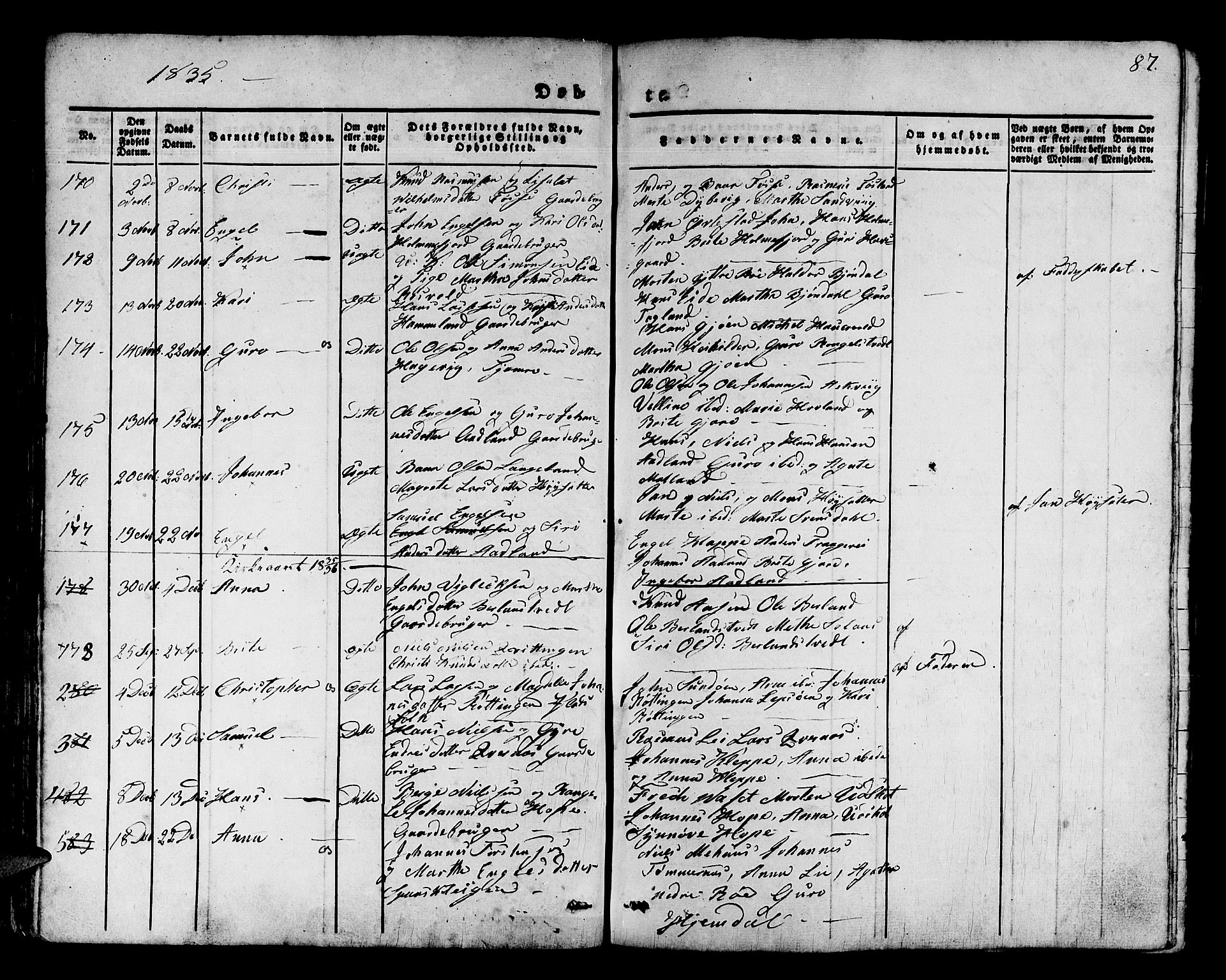 Os sokneprestembete, SAB/A-99929: Parish register (official) no. A 14, 1826-1839, p. 88