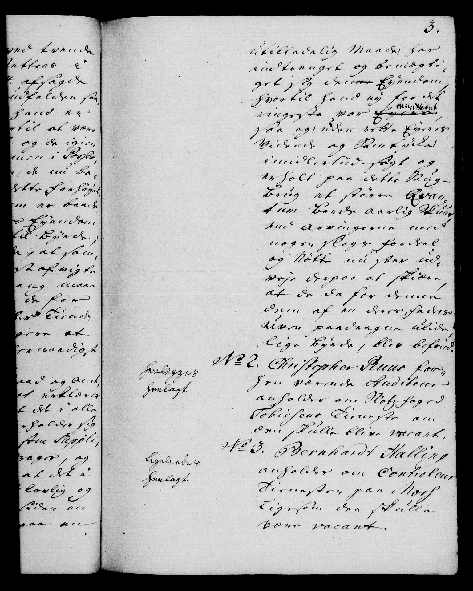 Rentekammeret, Kammerkanselliet, RA/EA-3111/G/Gh/Gha/L0029: Norsk ekstraktmemorialprotokoll (merket RK 53.74), 1748-1749, p. 3