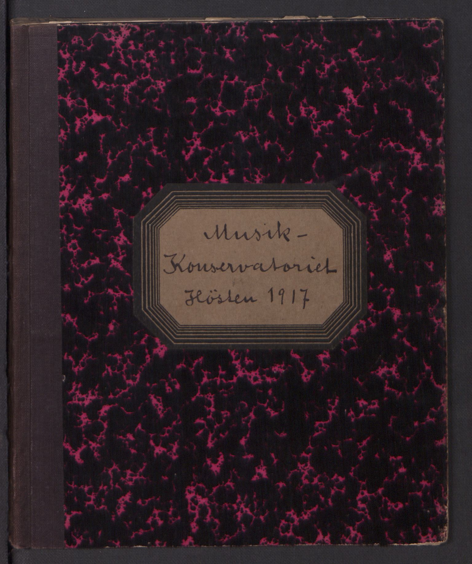 Musikkonservatoriet i Oslo, AV/RA-PA-1761/F/Fa/L0004/0012: Oversikt over lærere, elever, m.m. / Musikkonservatoriet - Høstsemesteret, 1917
