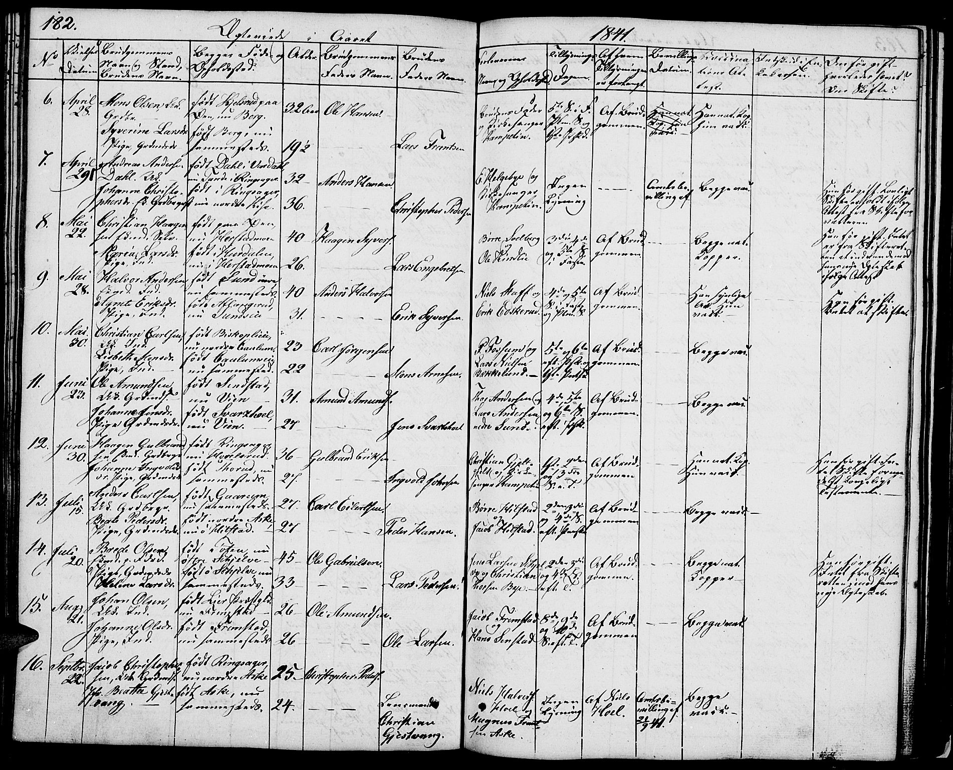 Nes prestekontor, Hedmark, AV/SAH-PREST-020/L/La/L0004: Parish register (copy) no. 4, 1832-1861, p. 182