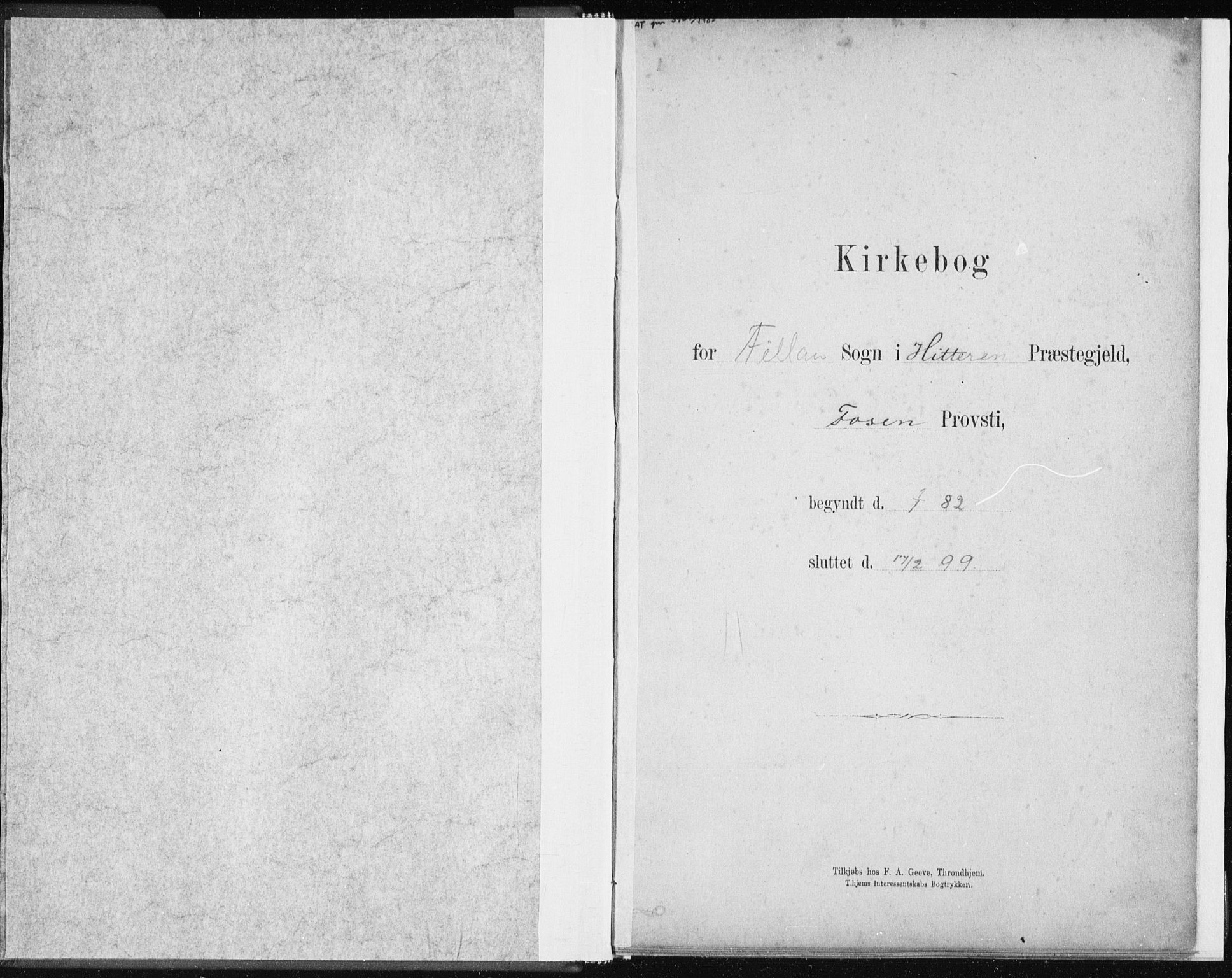 Ministerialprotokoller, klokkerbøker og fødselsregistre - Sør-Trøndelag, SAT/A-1456/637/L0558: Parish register (official) no. 637A01, 1882-1899