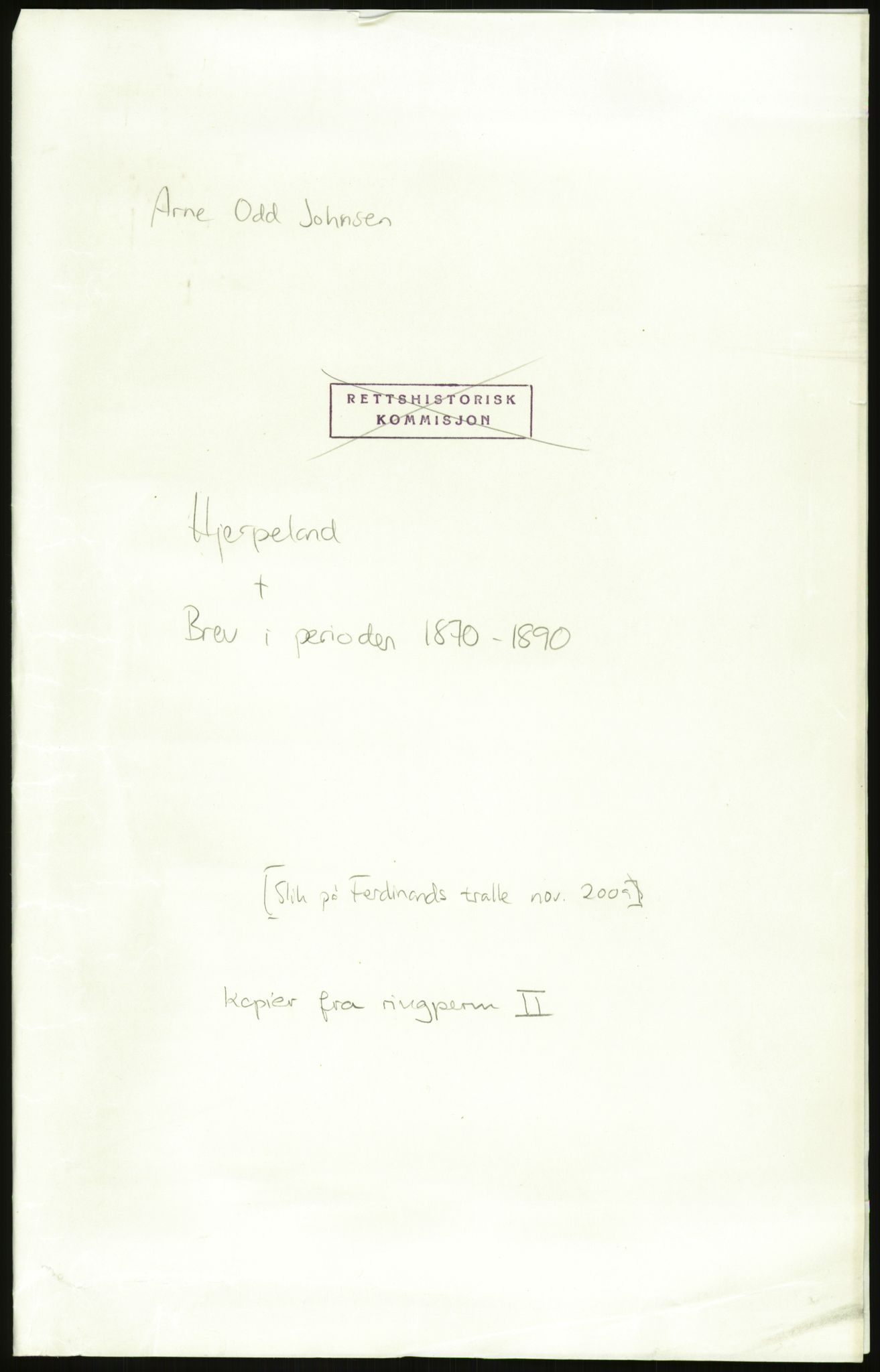 Samlinger til kildeutgivelse, Amerikabrevene, AV/RA-EA-4057/F/L0038: Arne Odd Johnsens amerikabrevsamling II, 1855-1900, p. 3