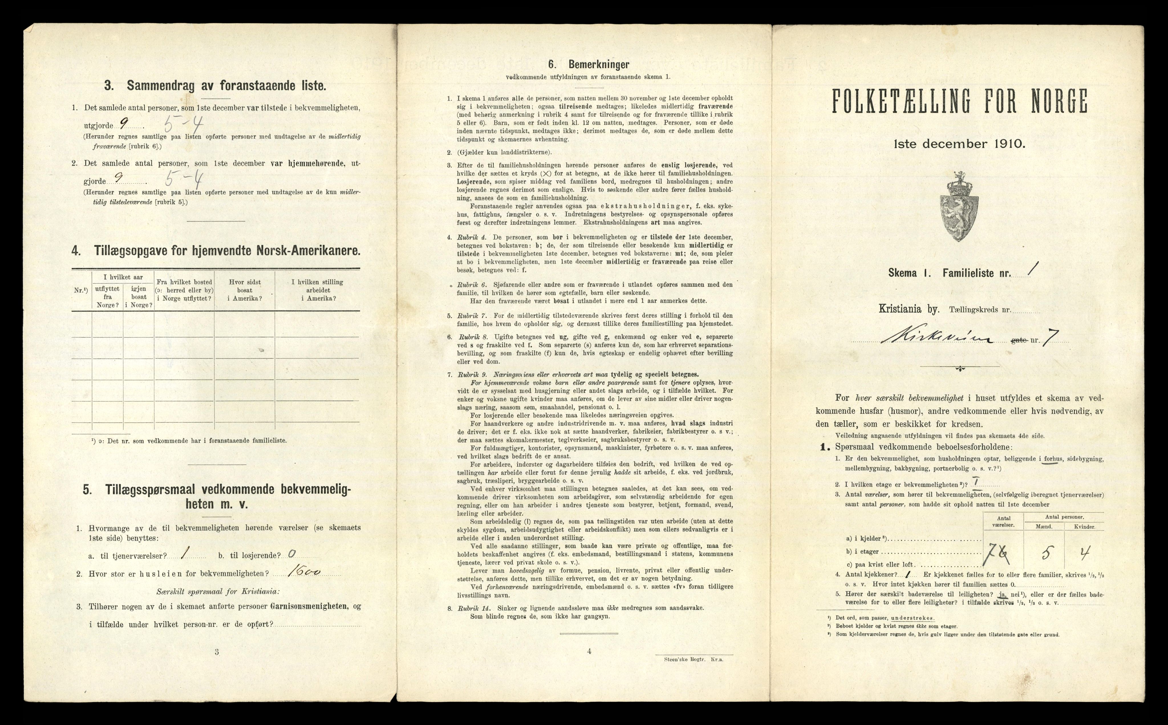 RA, 1910 census for Kristiania, 1910, p. 48707