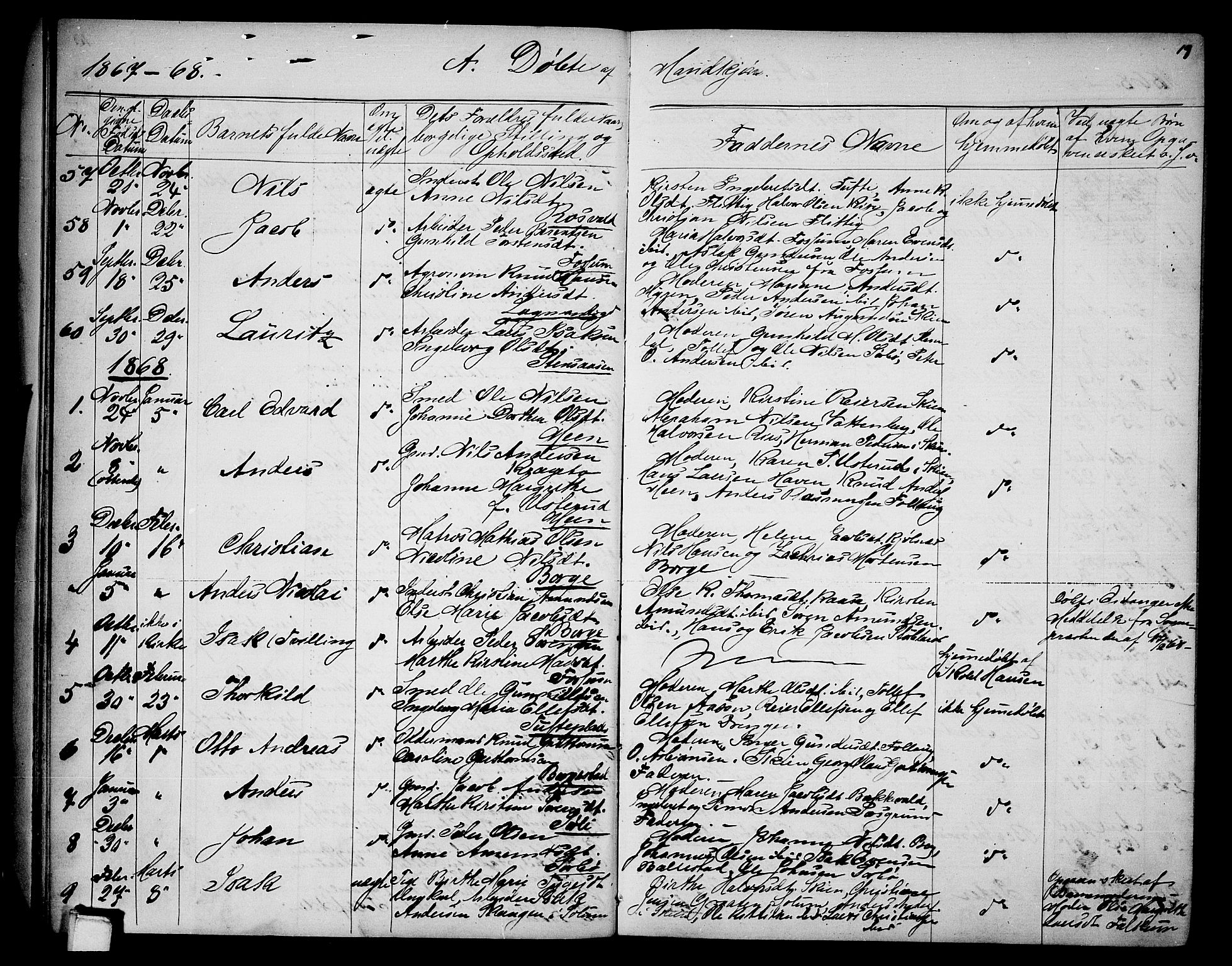 Gjerpen kirkebøker, SAKO/A-265/G/Ga/L0001: Parish register (copy) no. I 1, 1864-1882, p. 19