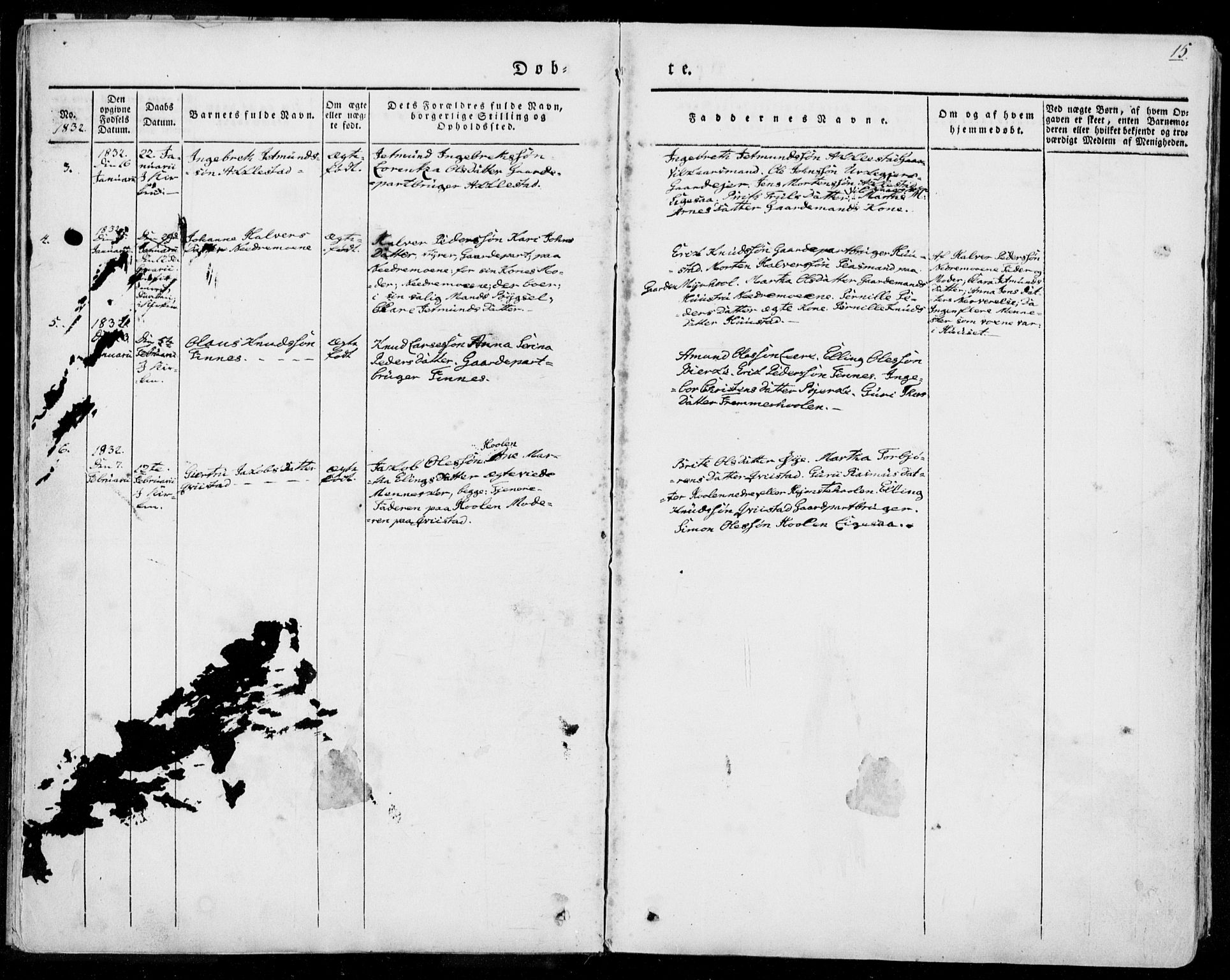 Ministerialprotokoller, klokkerbøker og fødselsregistre - Møre og Romsdal, AV/SAT-A-1454/515/L0208: Parish register (official) no. 515A04, 1830-1846, p. 15