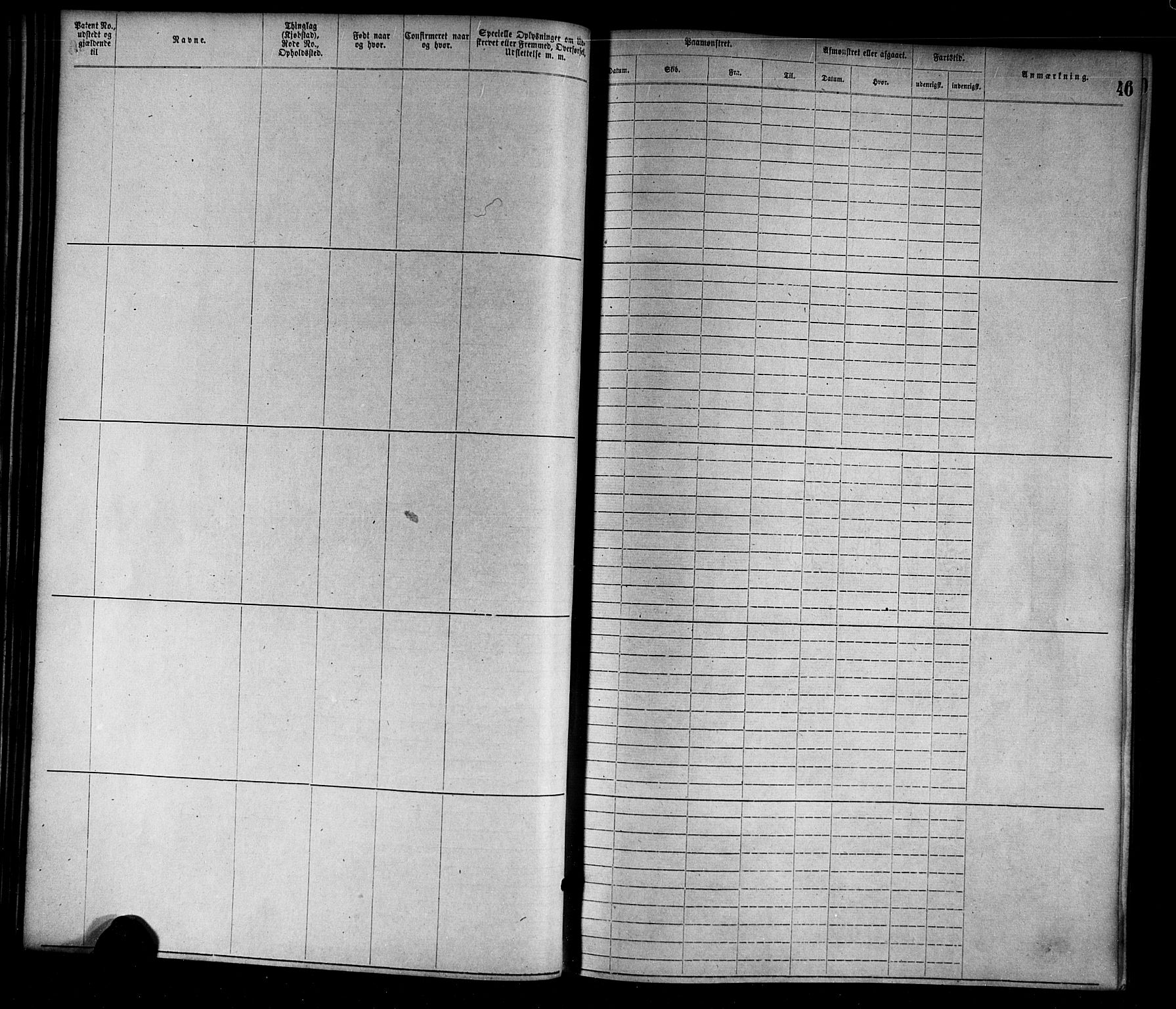 Egersund mønstringskrets, SAK/2031-0019/F/Fa/L0001: Annotasjonsrulle nr 1-1440 med register, O-1, 1869-1895, p. 61