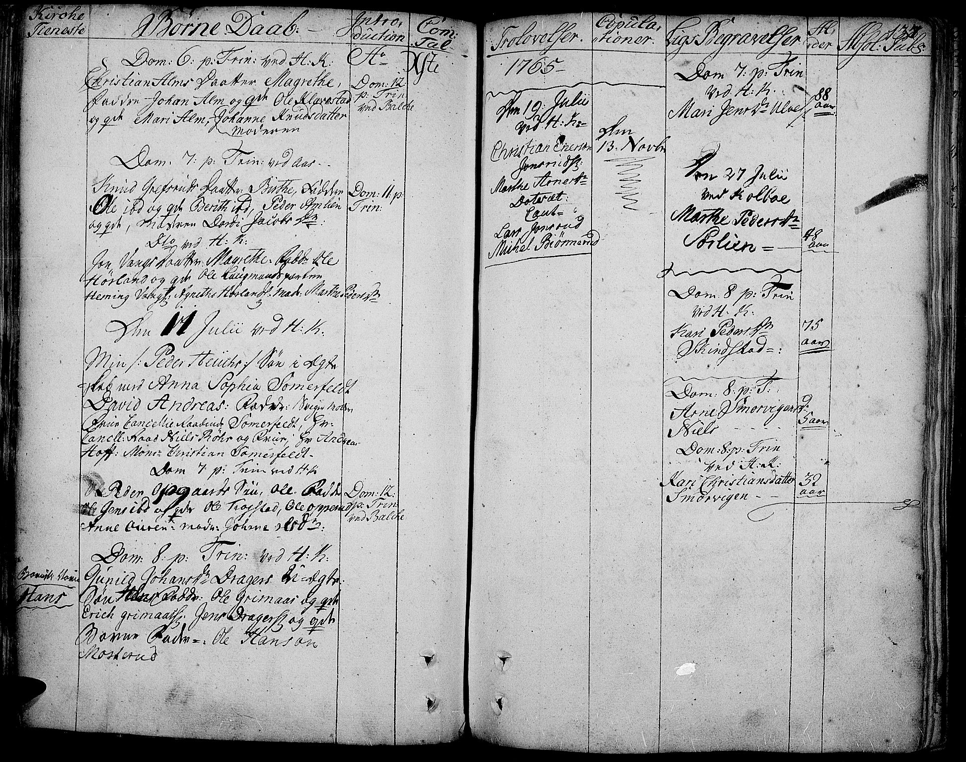 Toten prestekontor, SAH/PREST-102/H/Ha/Haa/L0005: Parish register (official) no. 5, 1761-1772, p. 137