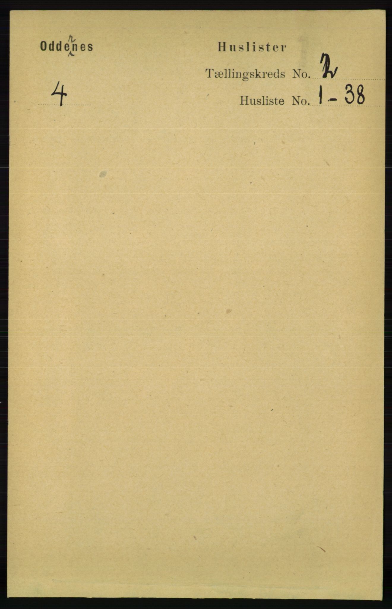 RA, 1891 census for 1012 Oddernes, 1891, p. 522