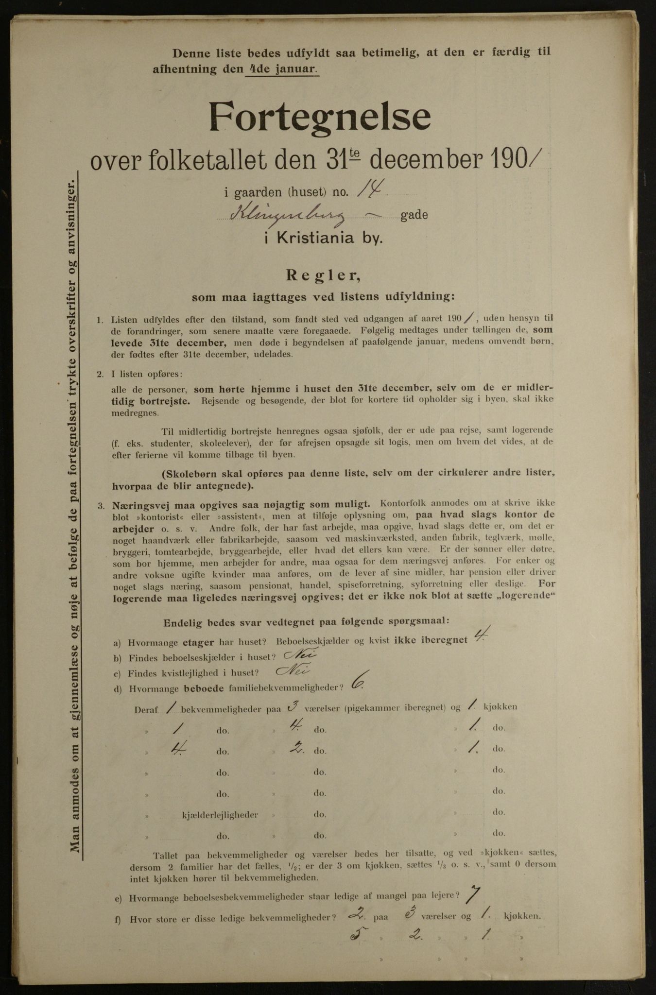 OBA, Municipal Census 1901 for Kristiania, 1901, p. 8056