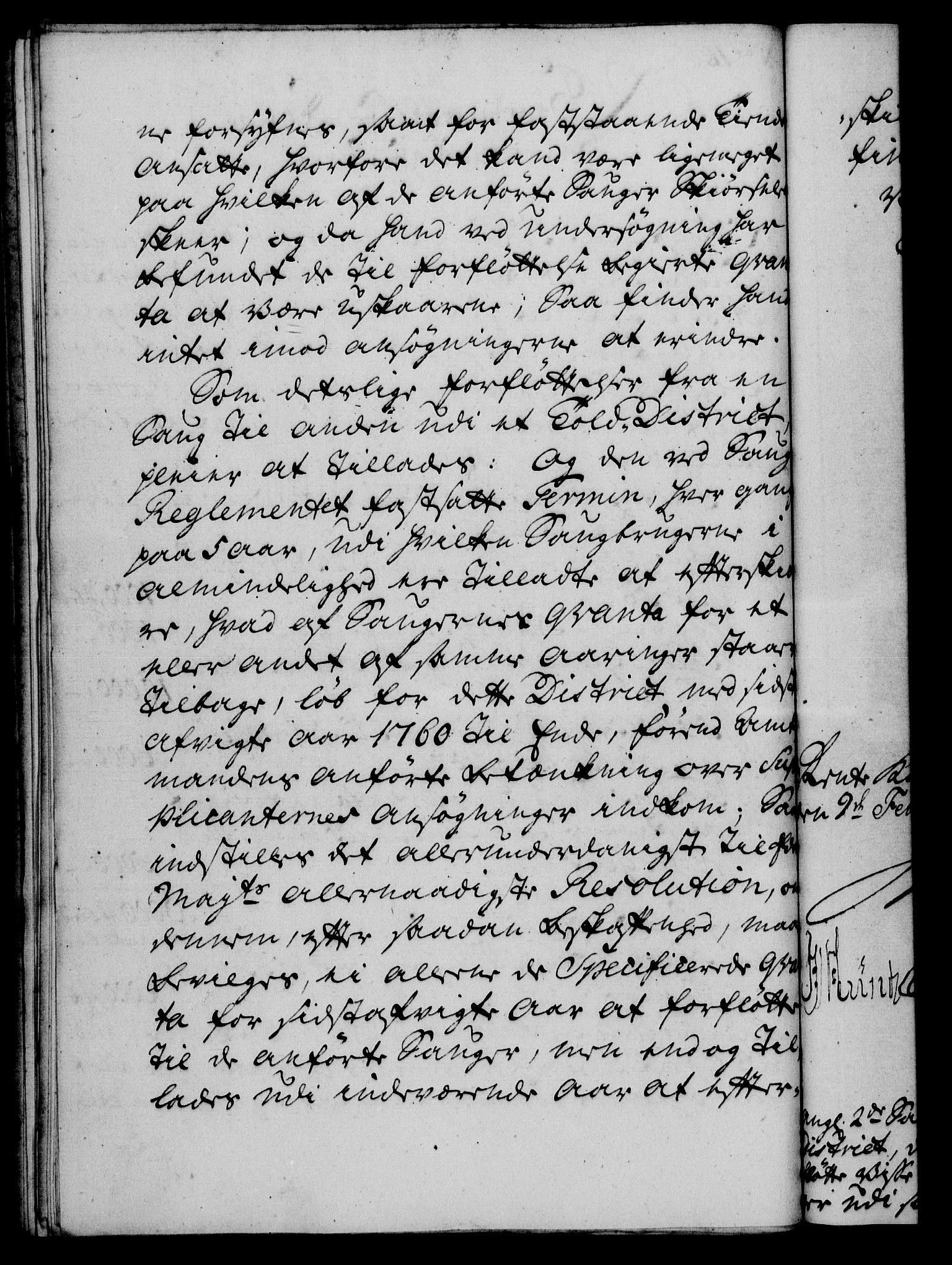 Rentekammeret, Kammerkanselliet, RA/EA-3111/G/Gf/Gfa/L0043: Norsk relasjons- og resolusjonsprotokoll (merket RK 52.43), 1761, p. 75