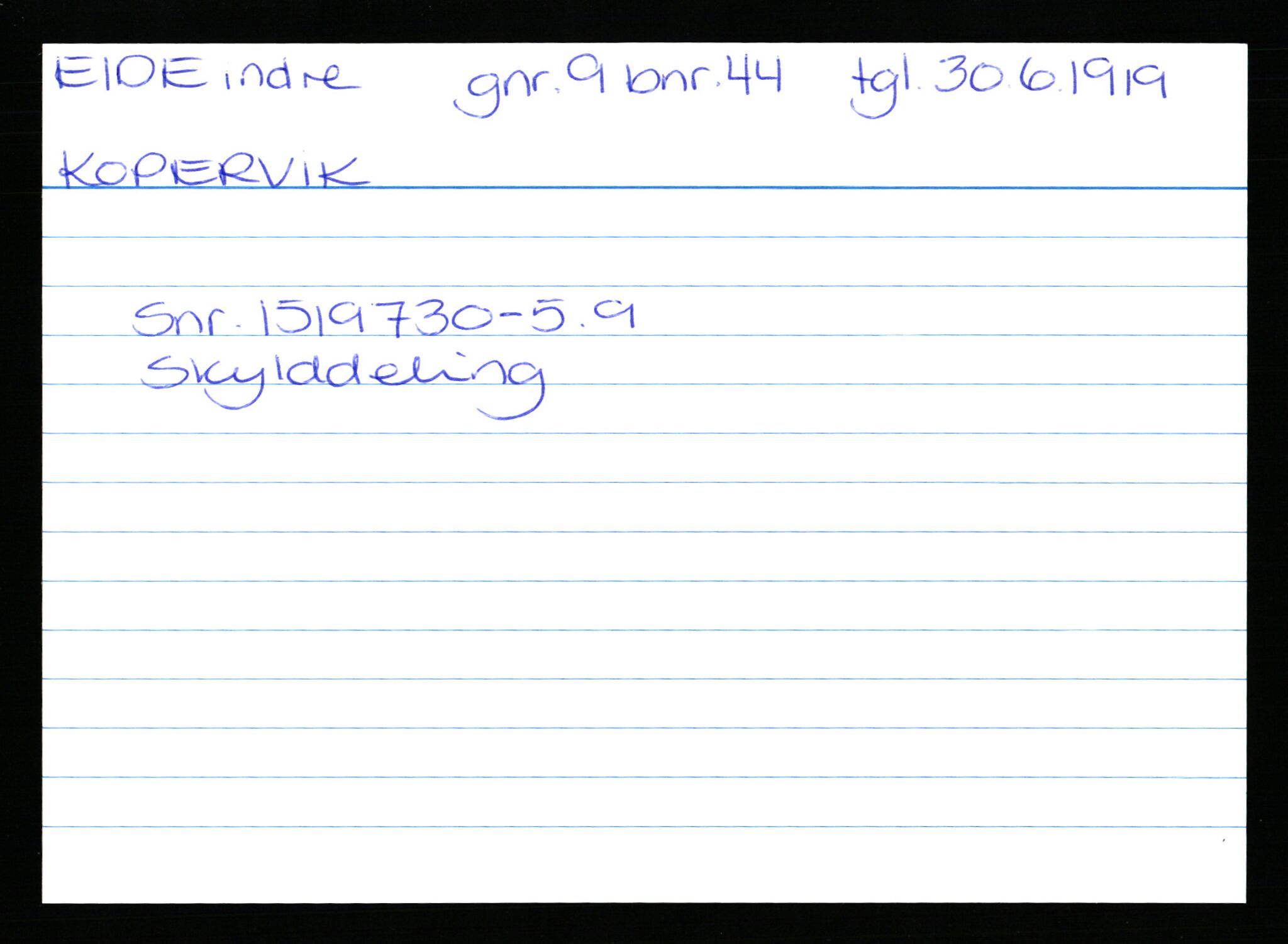 Statsarkivet i Stavanger, AV/SAST-A-101971/03/Y/Yk/L0007: Registerkort sortert etter gårdsnavn: Dritland - Eidland, 1750-1930, p. 449