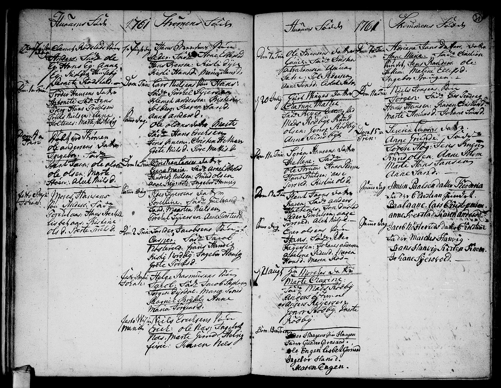 Hurum kirkebøker, AV/SAKO-A-229/F/Fa/L0006: Parish register (official) no. 6, 1756-1770, p. 31