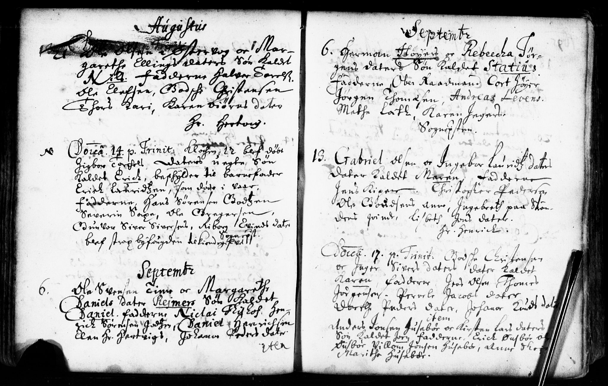 Domkirken sokneprestkontor, AV/SAST-A-101812/001/30/30BB/L0001: Parish register (copy) no. B 1, 1688-1714