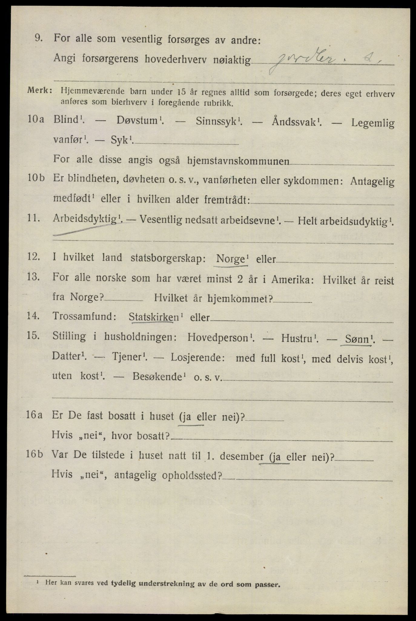 SAO, 1920 census for Ullensaker, 1920, p. 10446