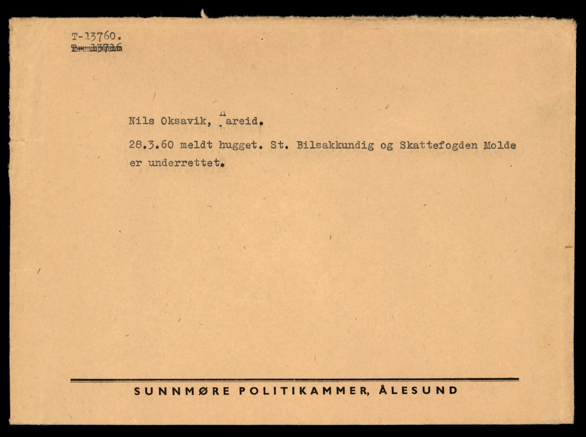 Møre og Romsdal vegkontor - Ålesund trafikkstasjon, AV/SAT-A-4099/F/Fe/L0041: Registreringskort for kjøretøy T 13710 - T 13905, 1927-1998, p. 905