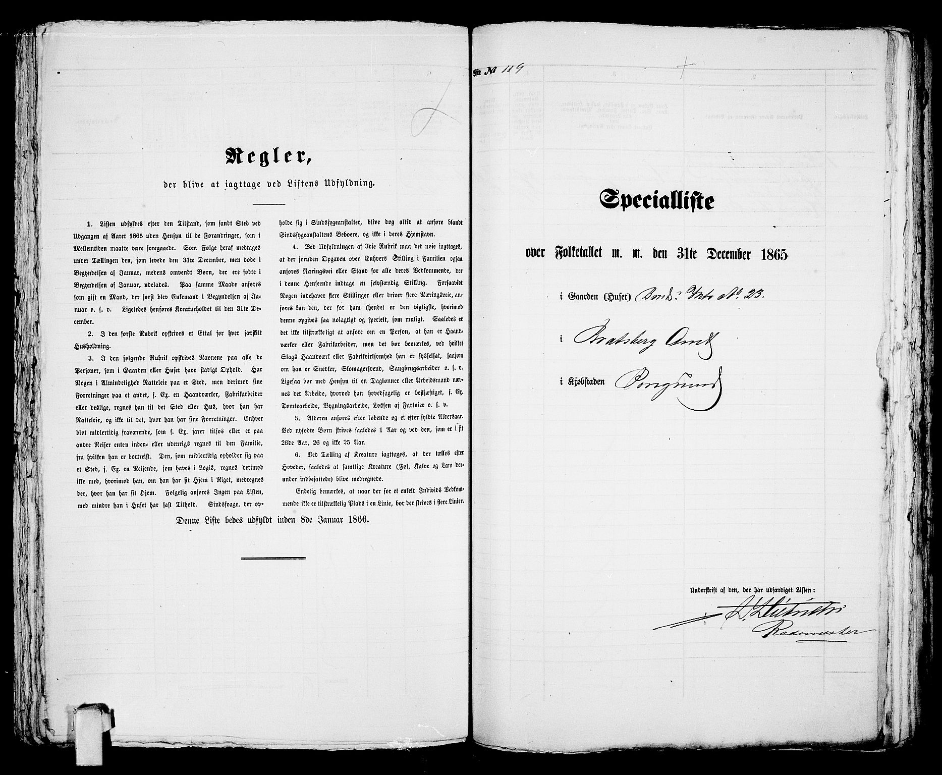 RA, 1865 census for Porsgrunn, 1865, p. 246