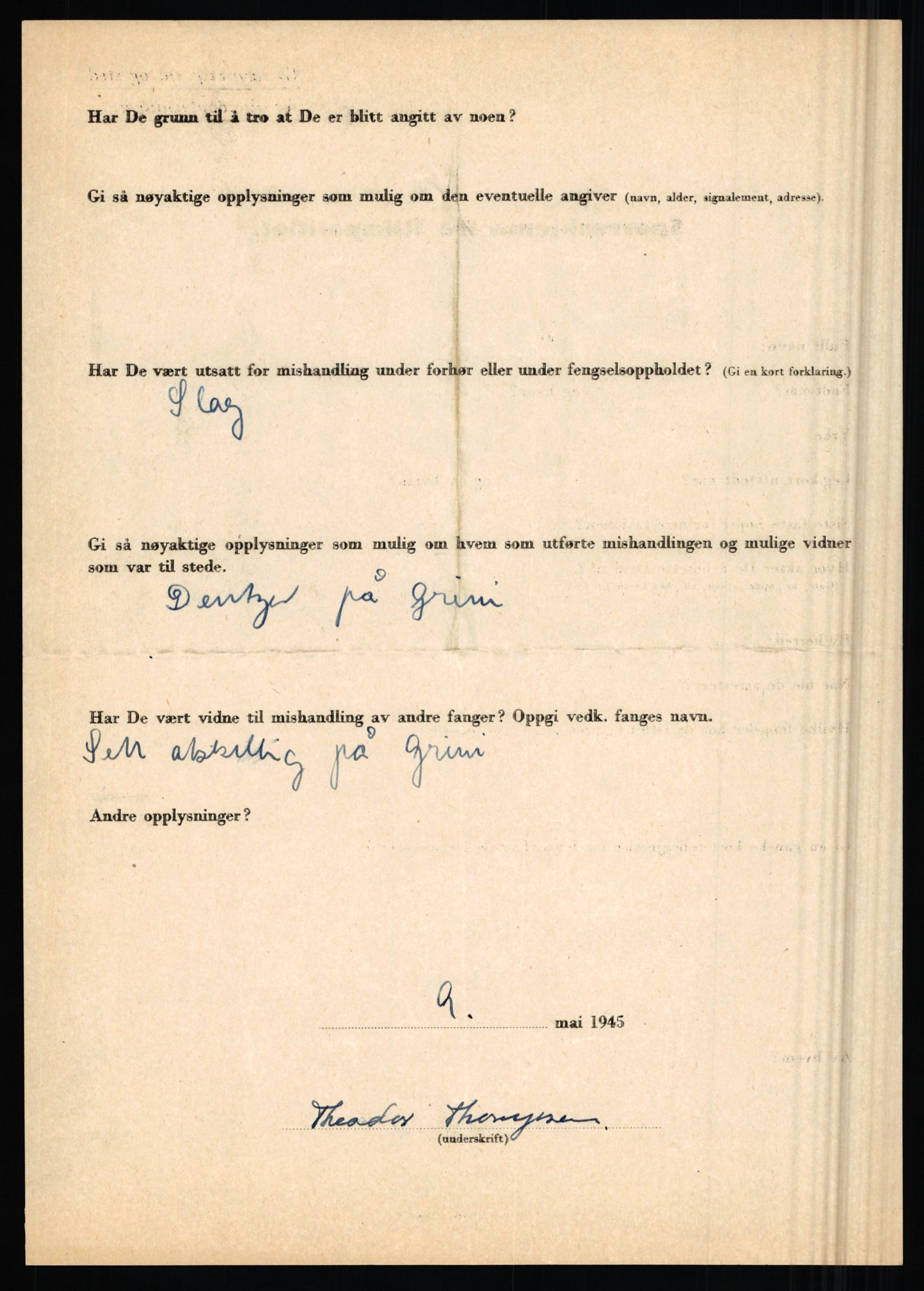 Rikspolitisjefen, AV/RA-S-1560/L/L0017: Tidemann, Hermann G. - Veum, Tjostolv, 1940-1945, p. 162