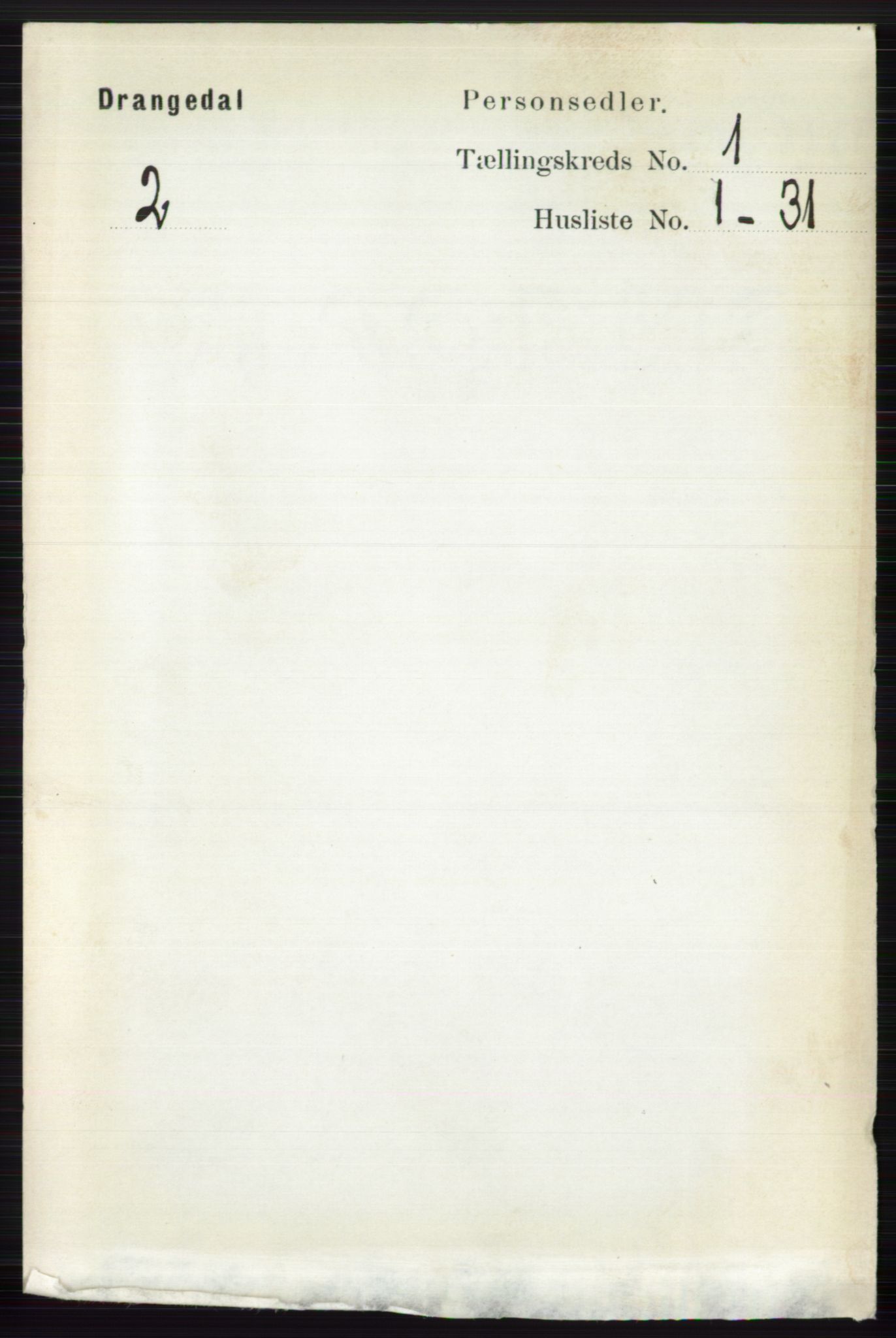 RA, 1891 census for 0817 Drangedal, 1891, p. 89