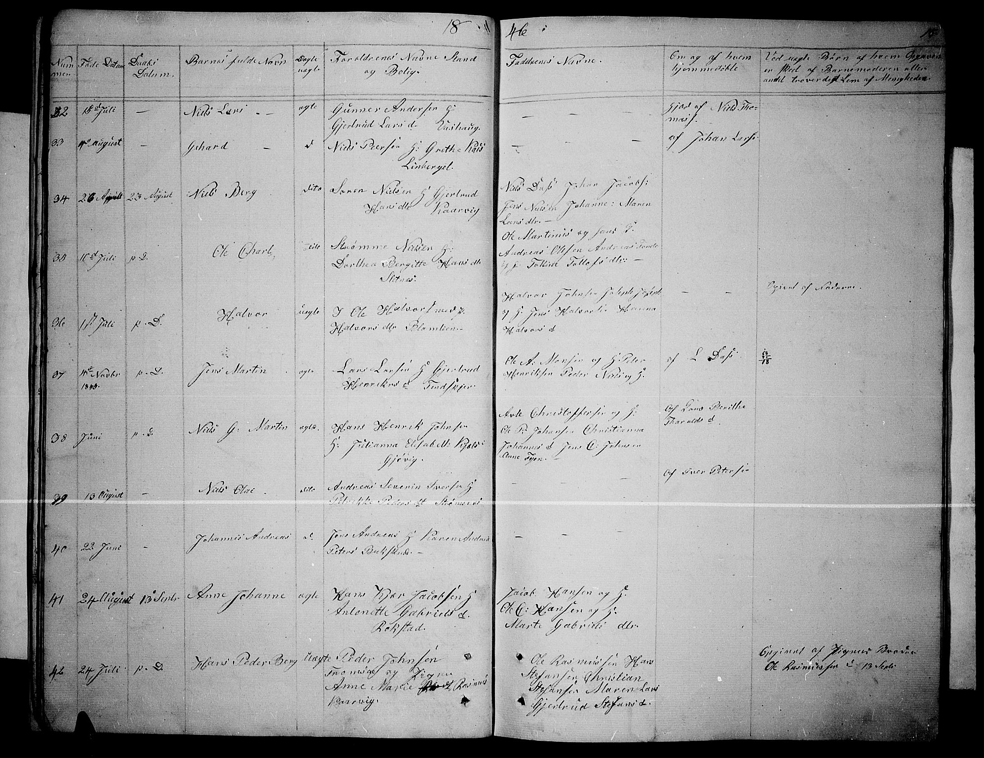 Lenvik sokneprestembete, AV/SATØ-S-1310/H/Ha/Hab/L0003klokker: Parish register (copy) no. 3, 1844-1858, p. 15